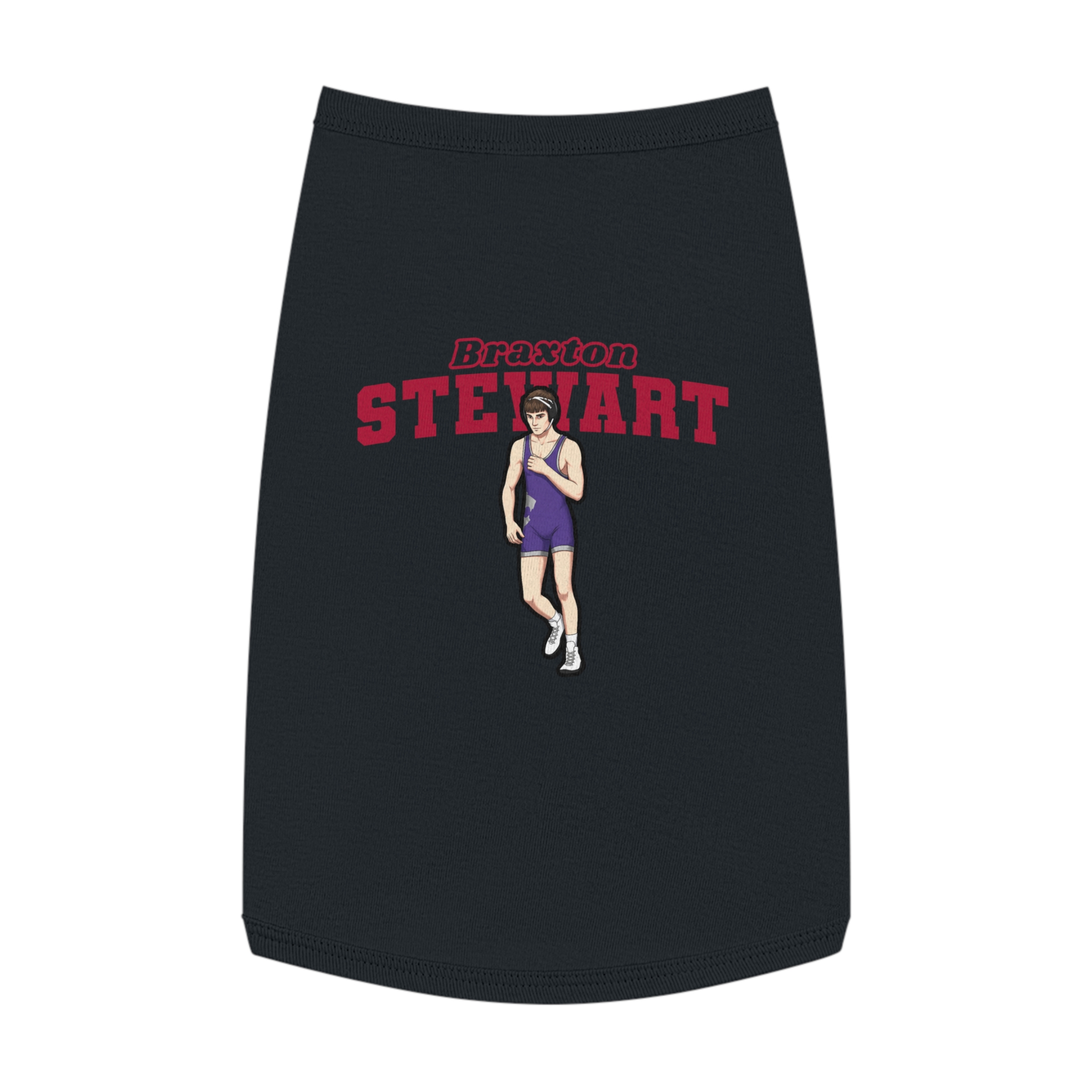 Pet Tank Top — character_name_arch in White