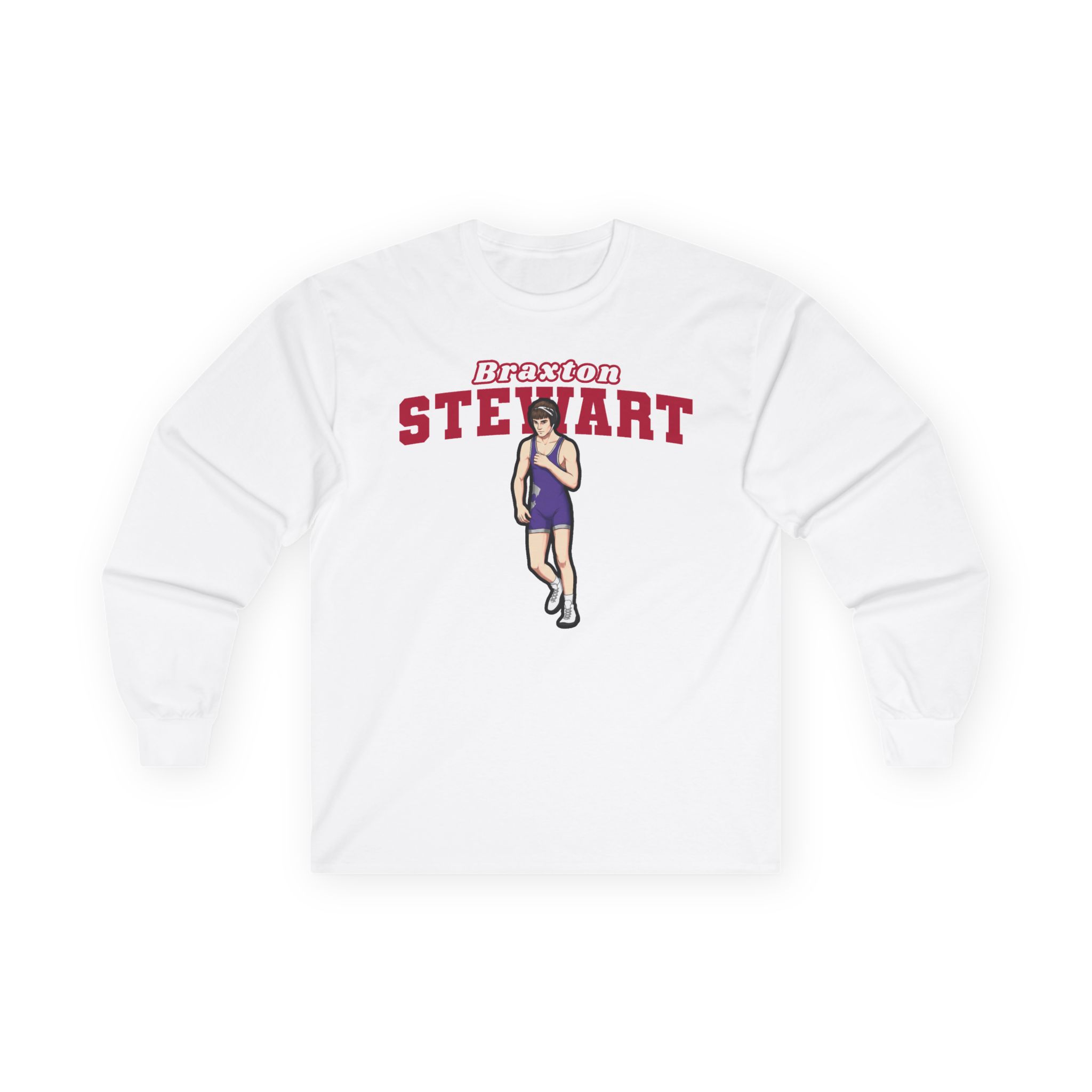 Long Sleeve Tee — character_name_arch in White