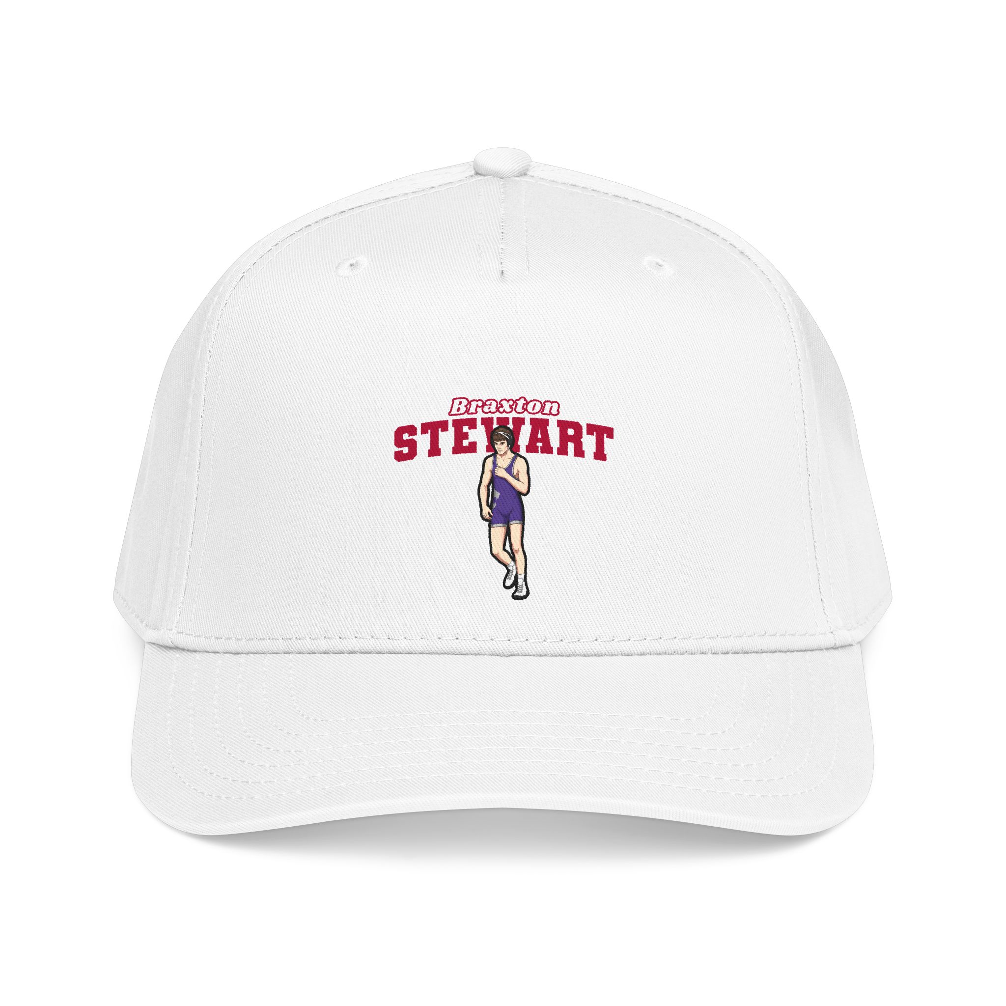 Baseball Cap — character_name_arch in White
