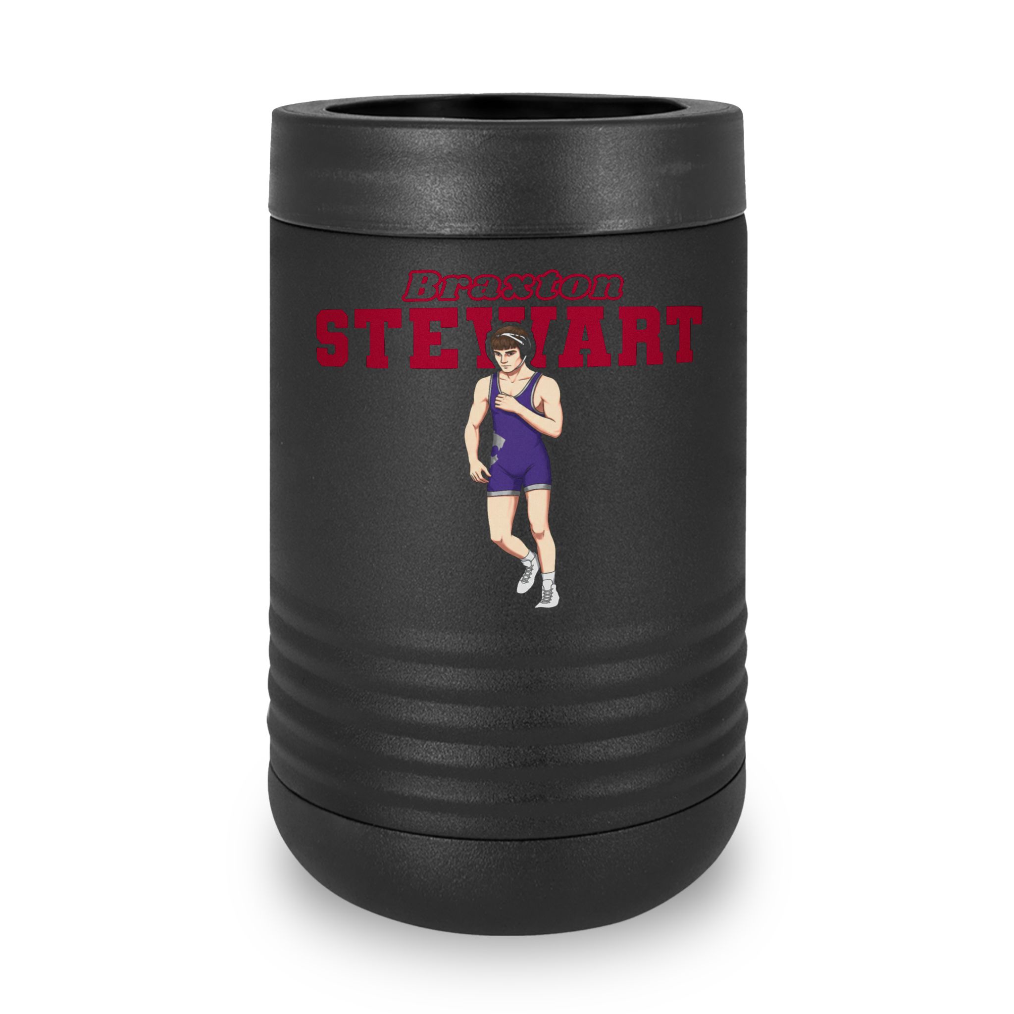 Stainless Can Cooler — character_name_arch in Black