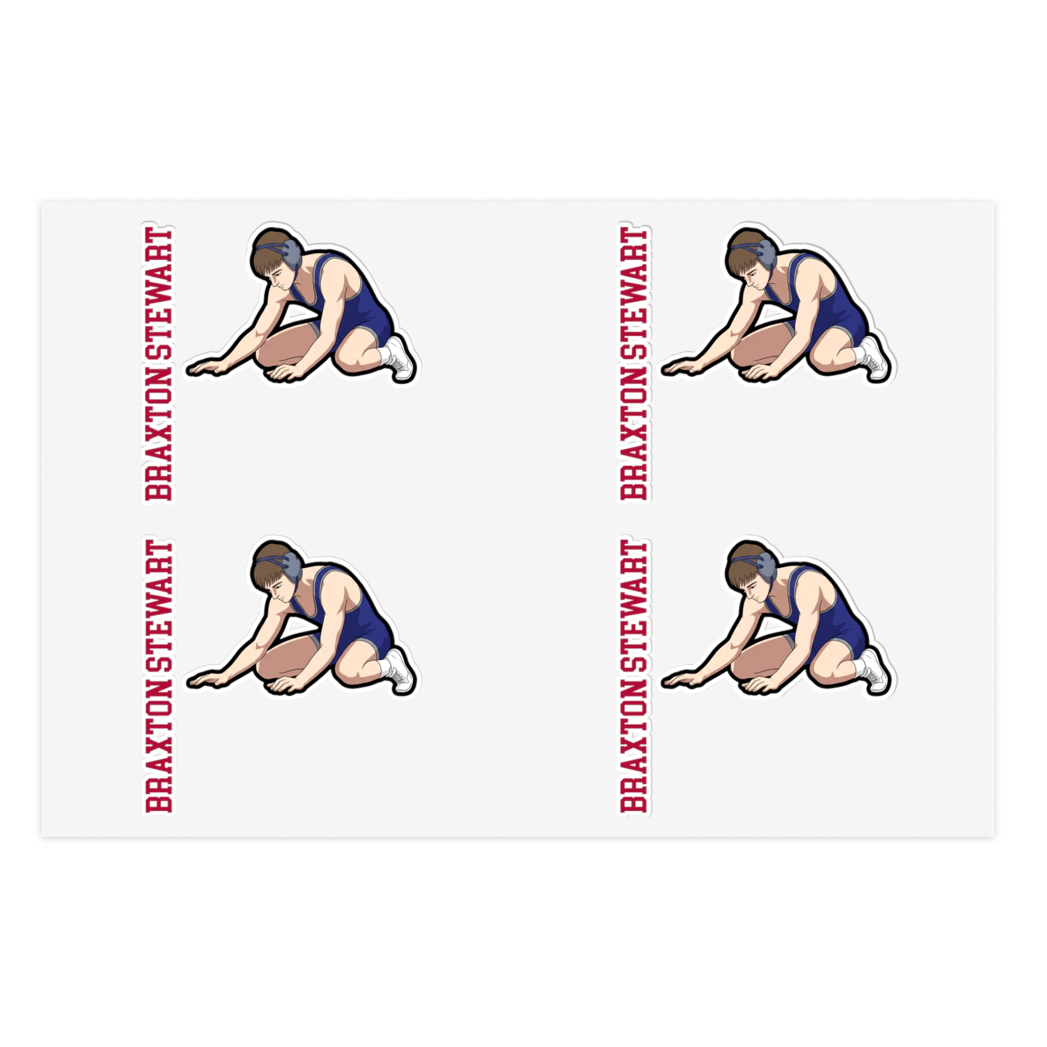 Sticker Sheet — character_name_vertical in Classic