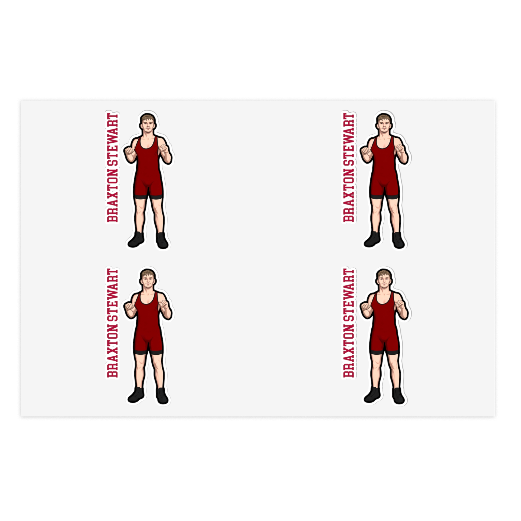 Sticker Sheet — character_name_vertical in Classic