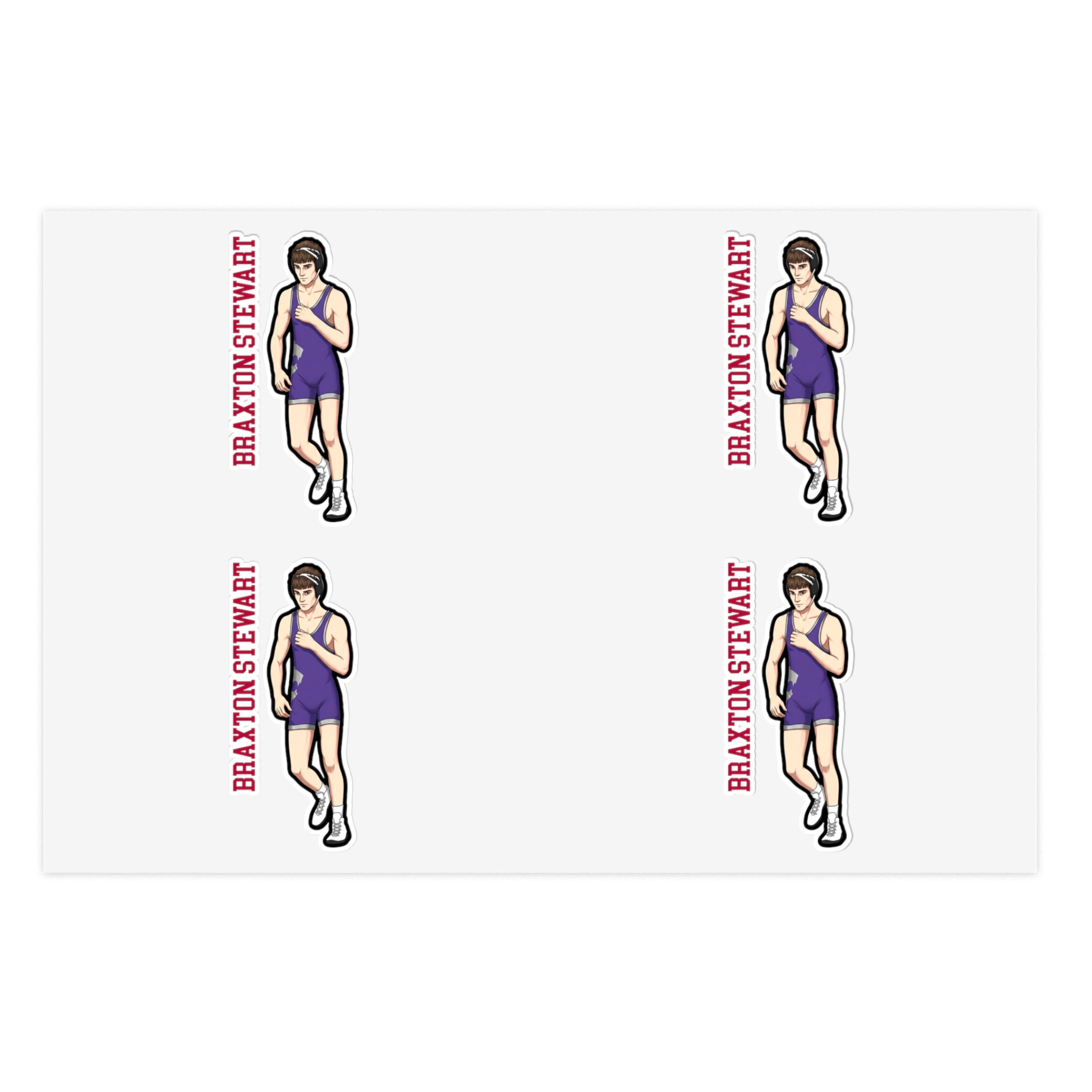 Sticker Sheet — character_name_vertical in Classic