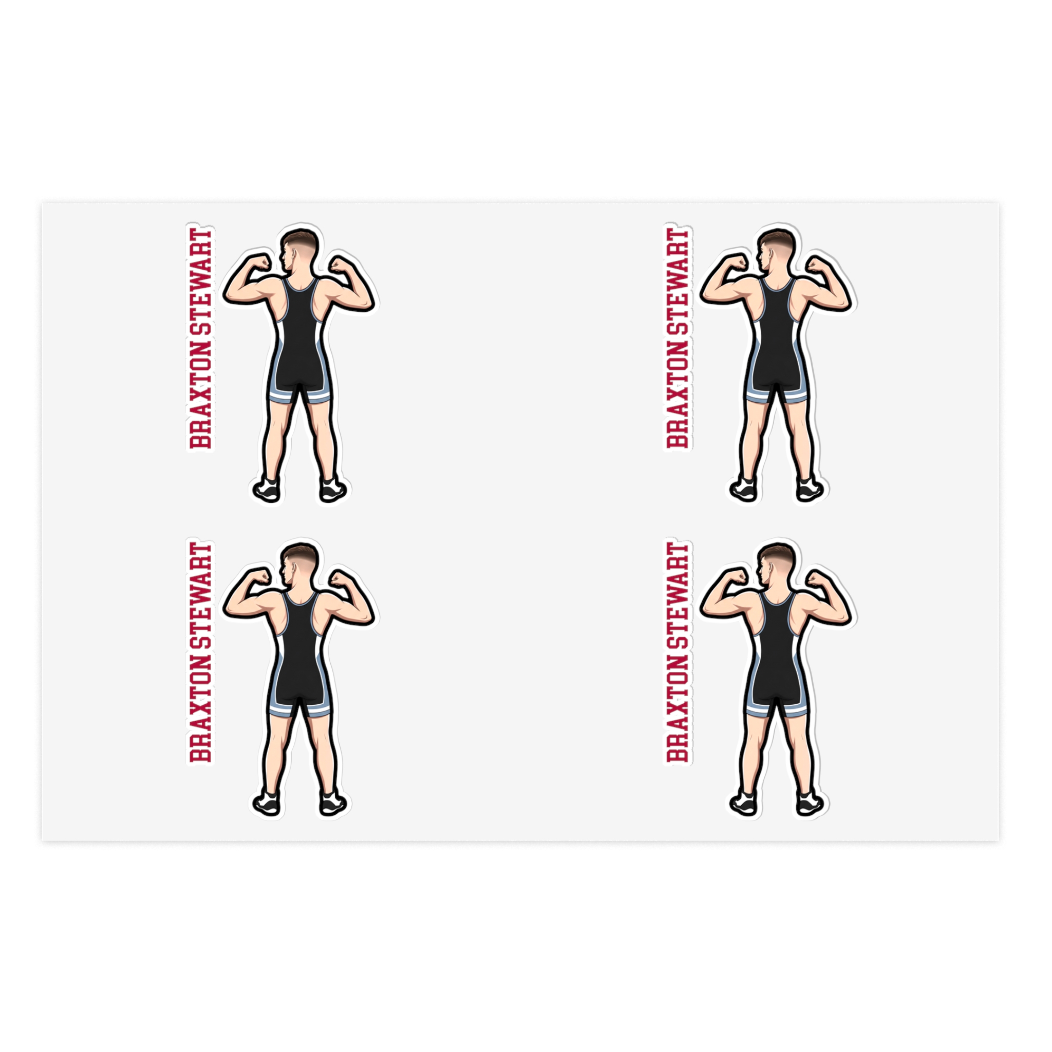 Sticker Sheet — character_name_vertical in Classic