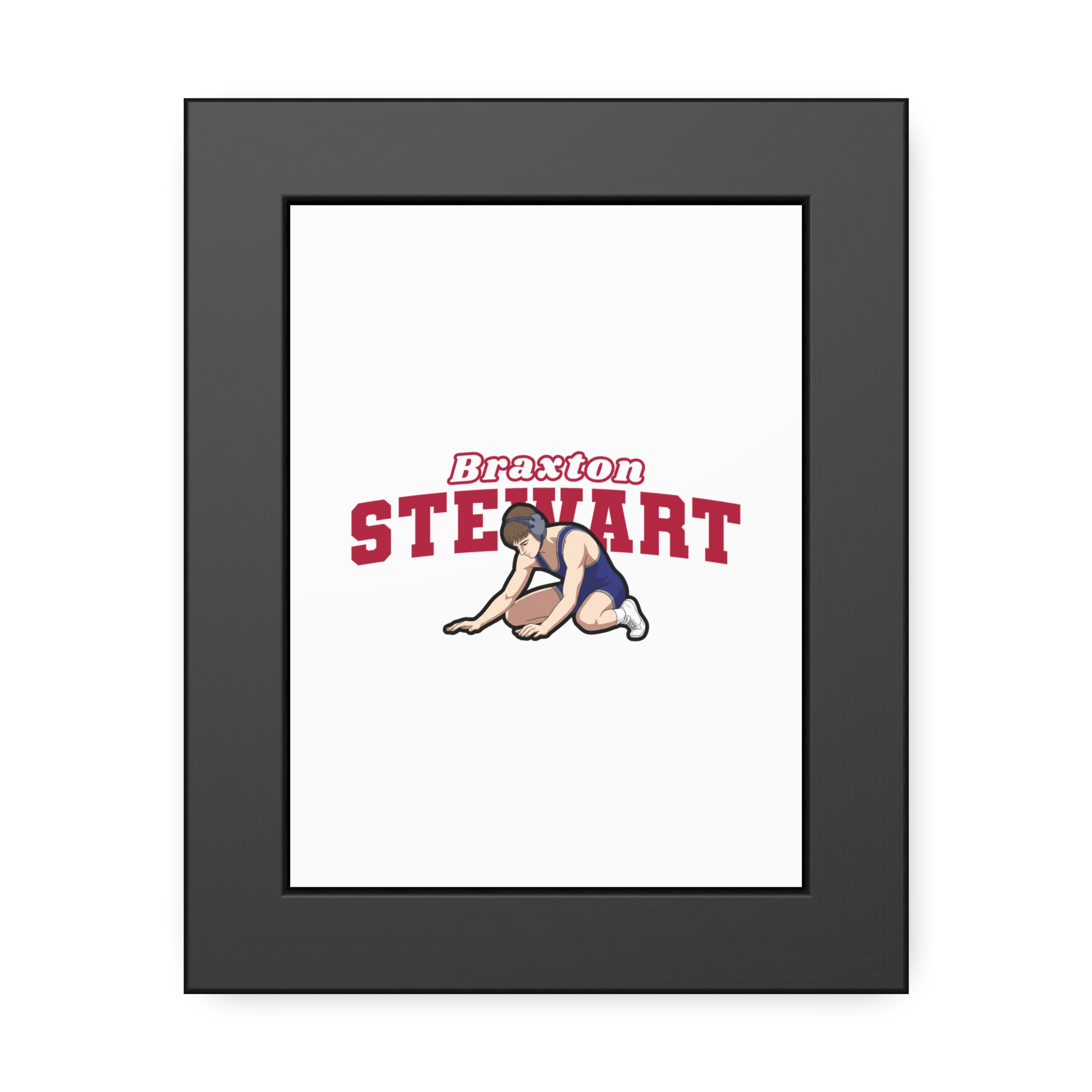 Framed Poster — character_name_arch in Black