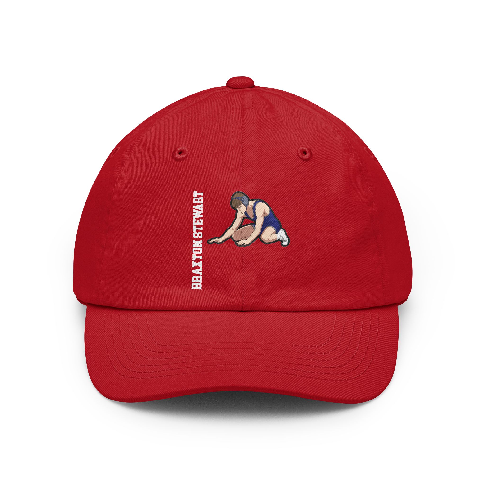 Classic Cap — character_name_vertical in Red