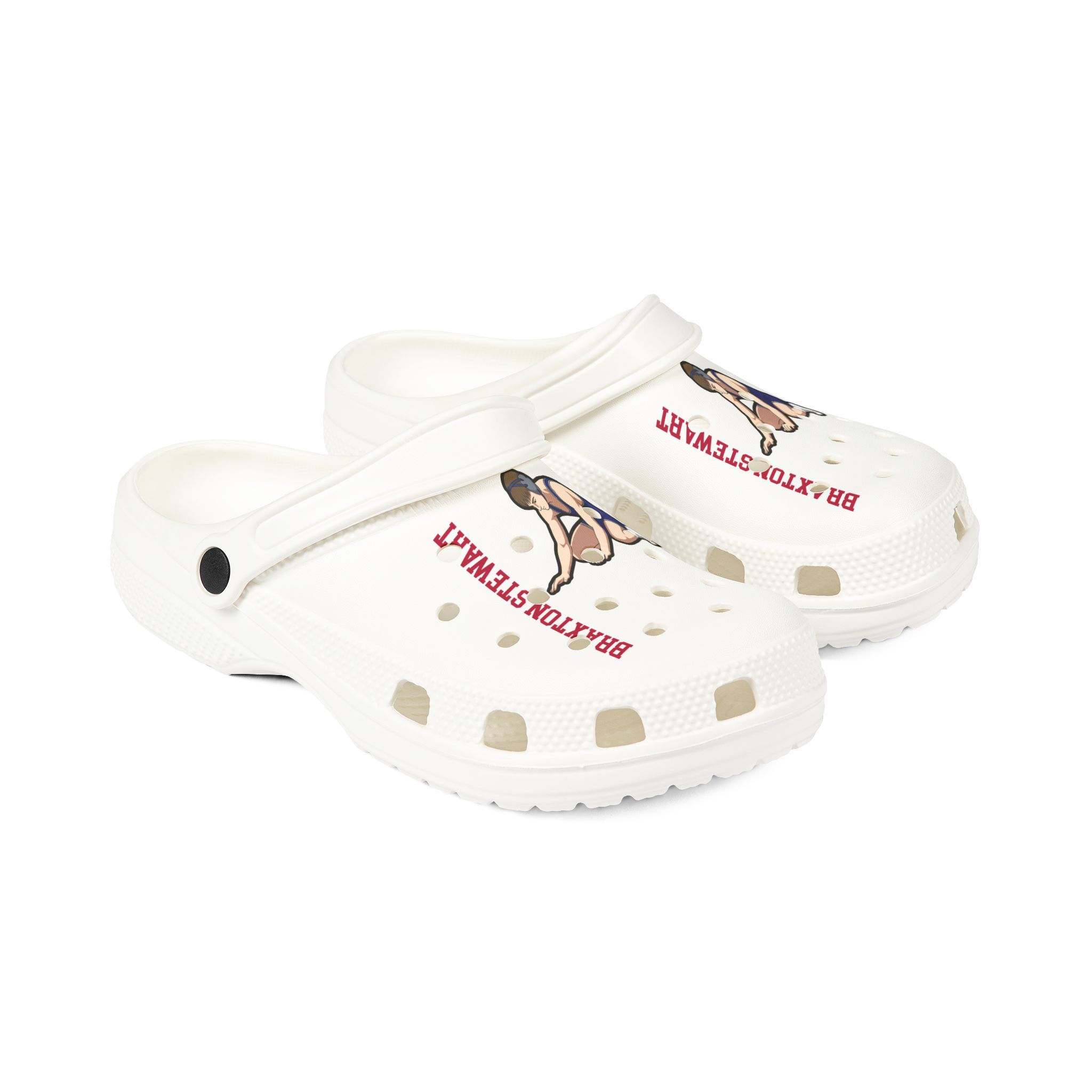Rubber Clogs — character_name_vertical in White