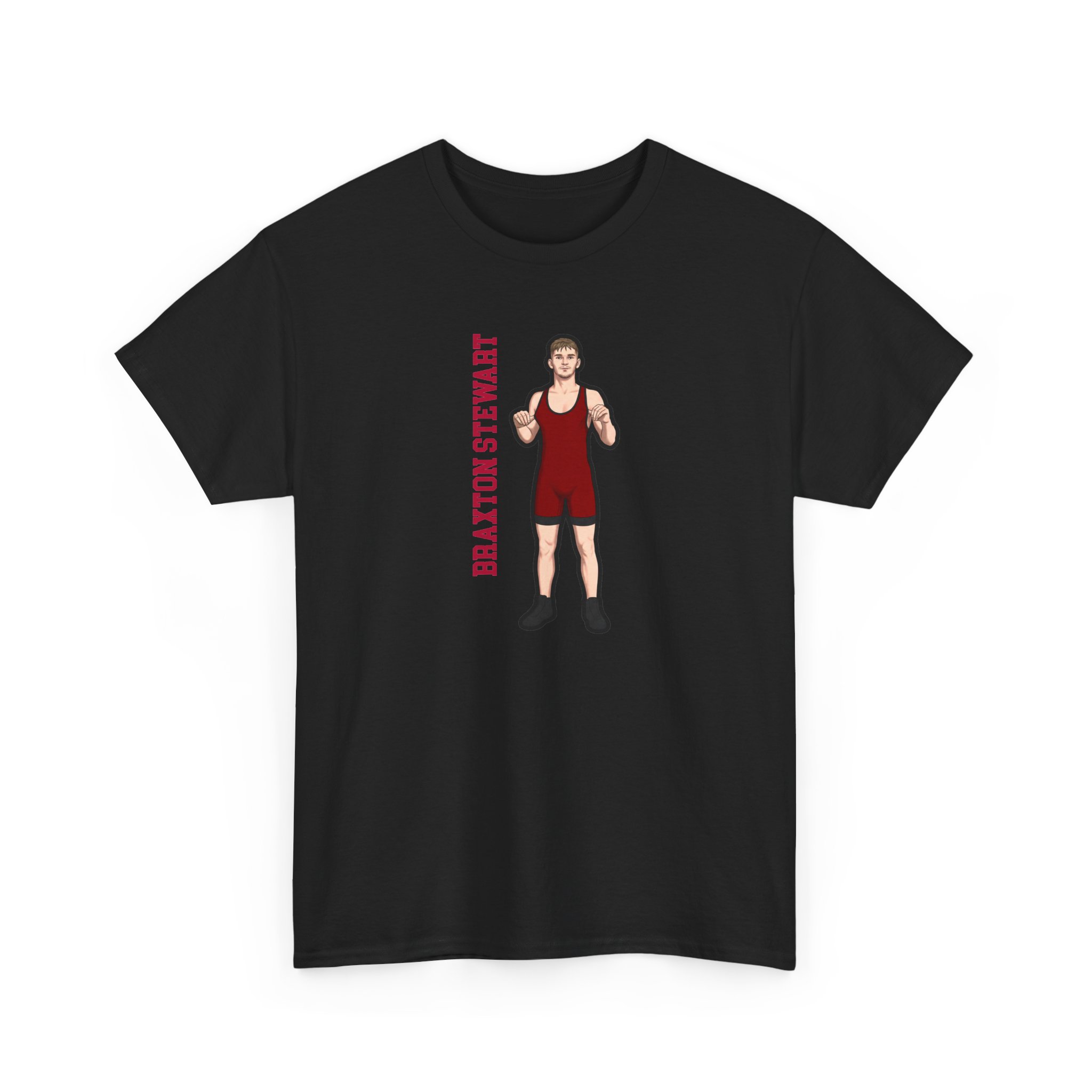 Tee — character_name_vertical in Black