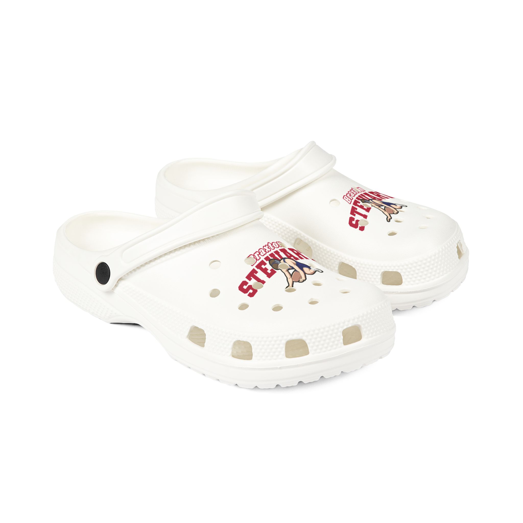 Rubber Clogs — character_name_arch in White