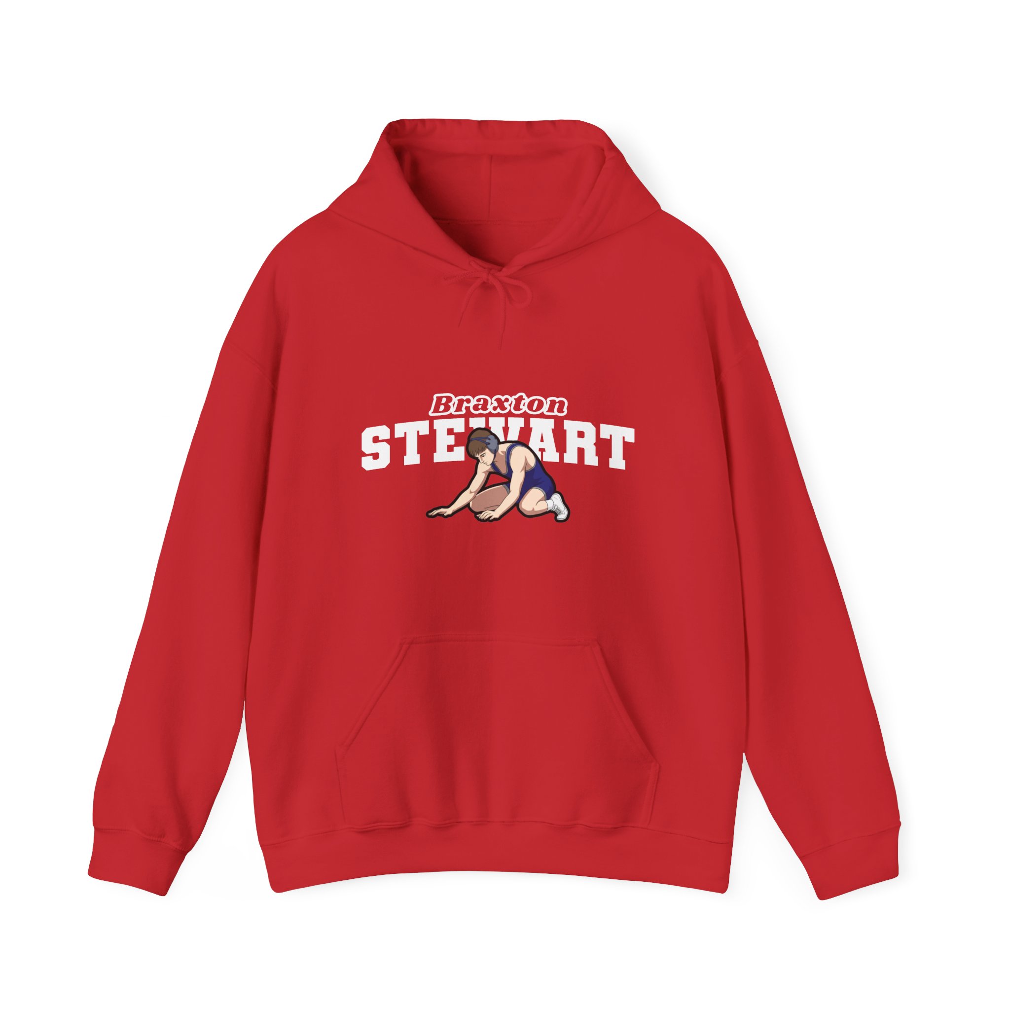 Hoodie — character_name_arch in Red