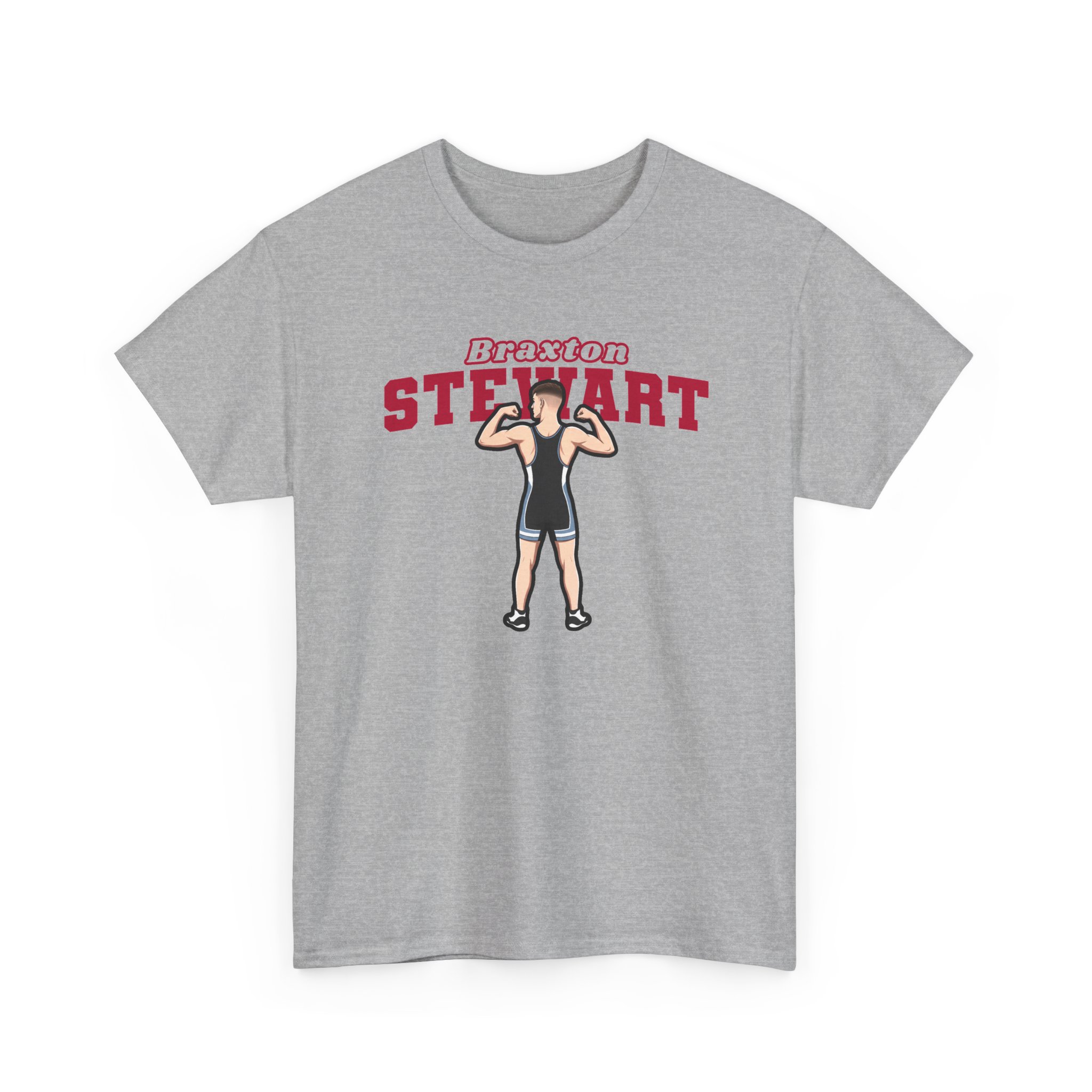 Tee — character_name_arch in Grey