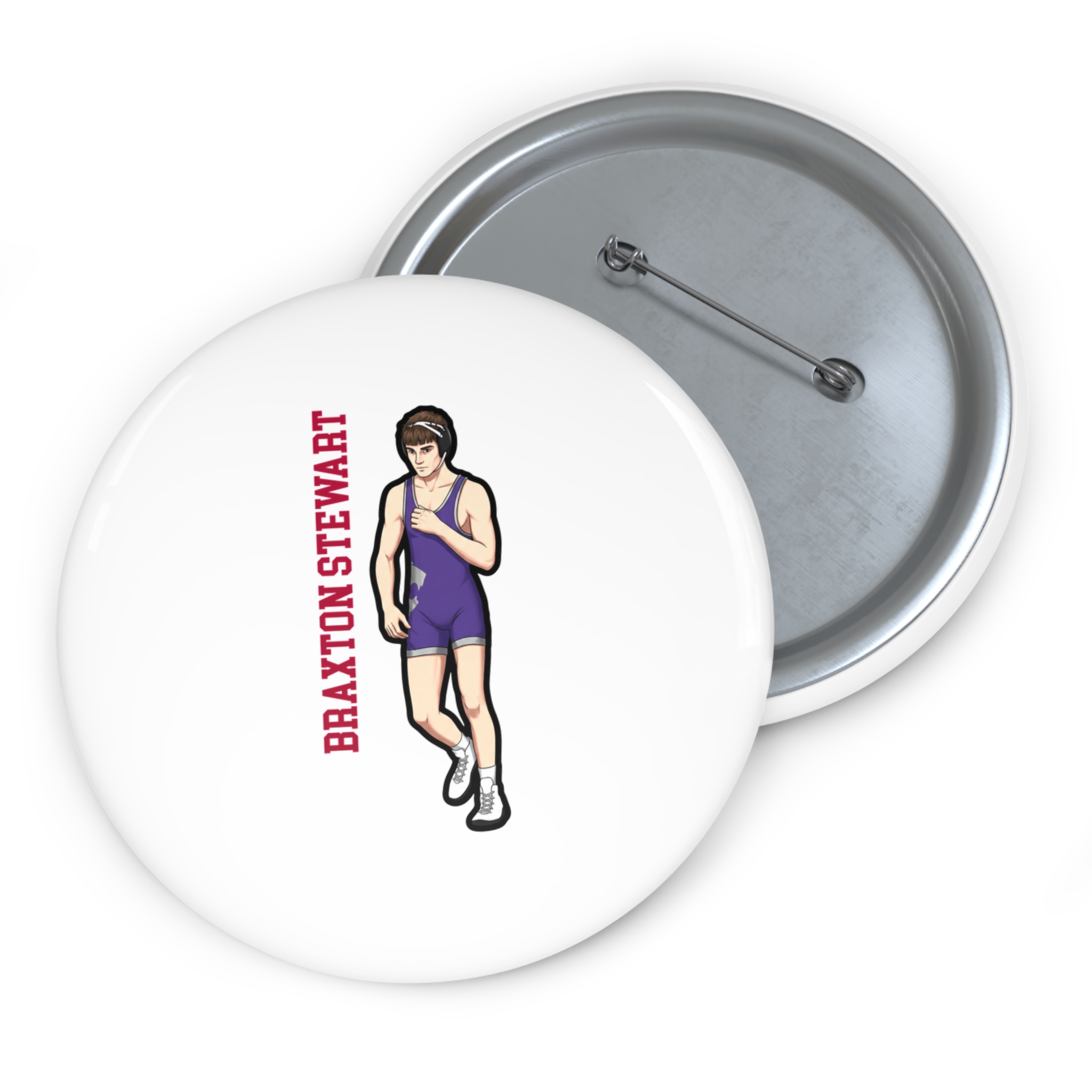 Game Day Pin — character_name_vertical in Classic