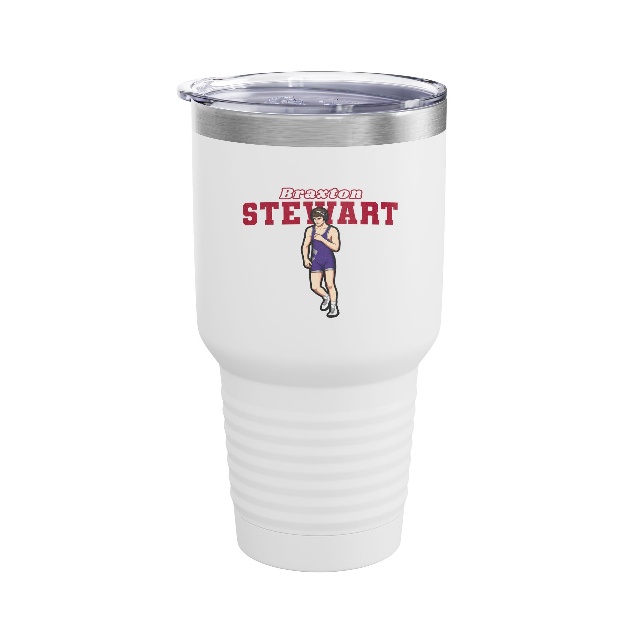 30oz Tumbler — character_name_arch in White