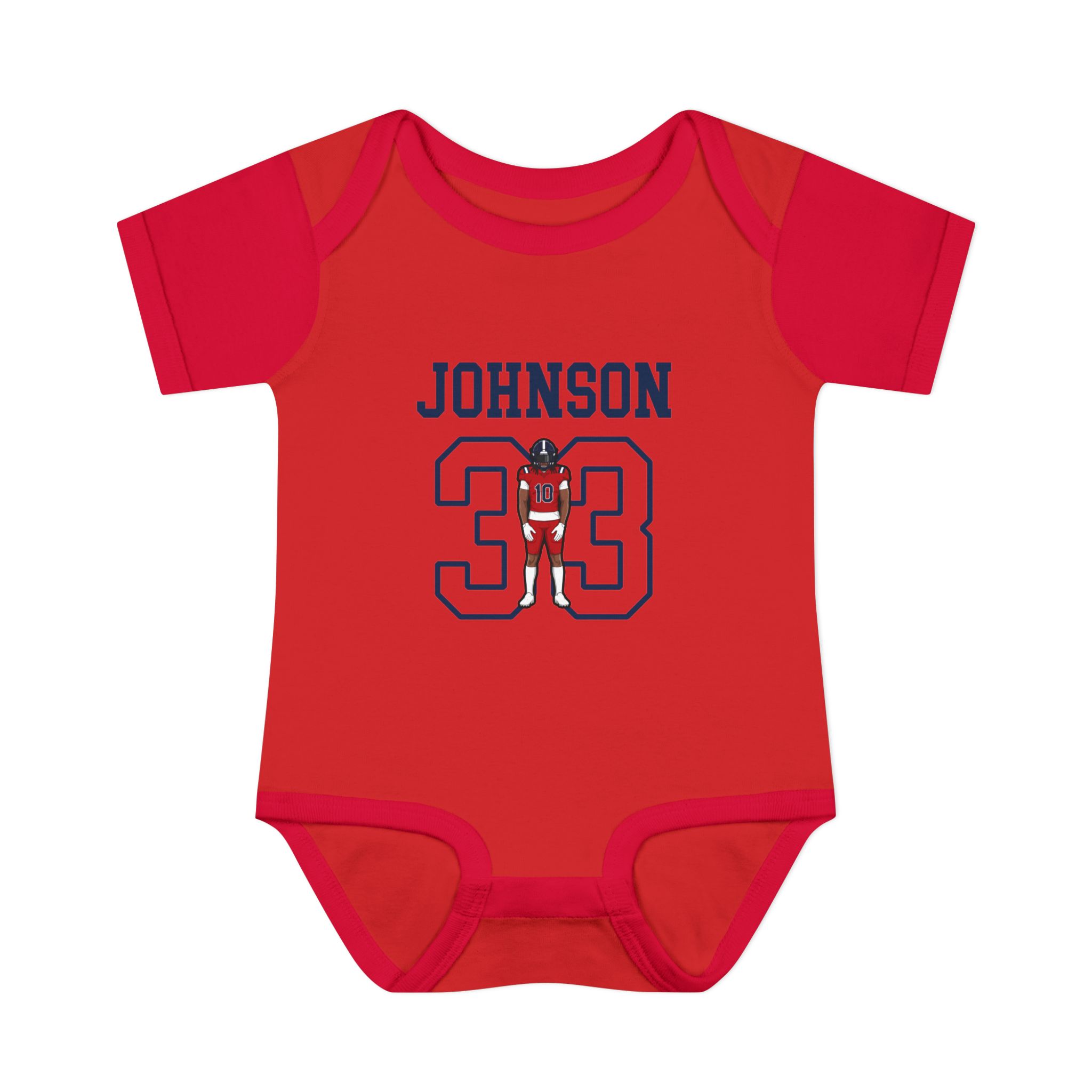 Baby Onesie — character_shirsey in Red