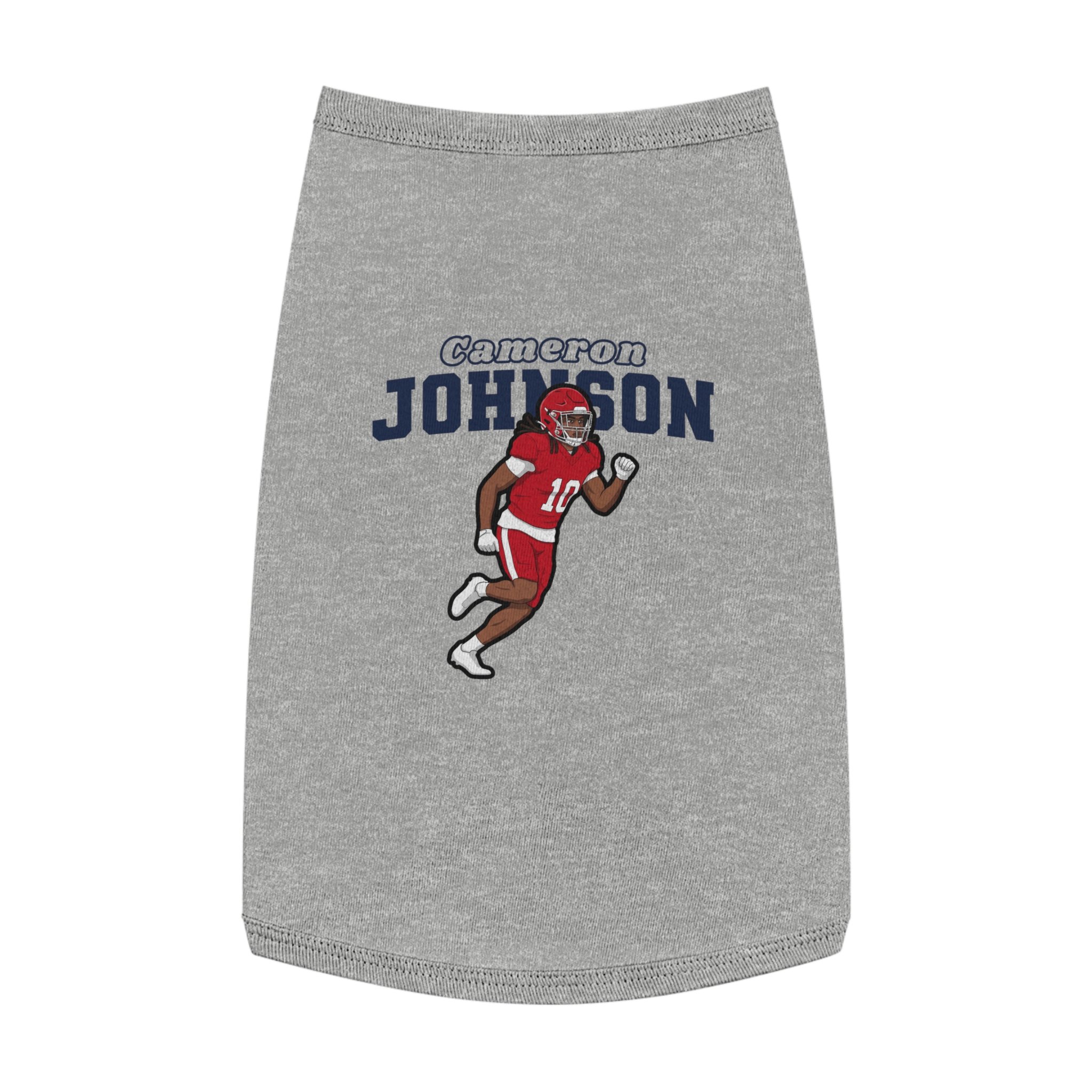 Pet Tank Top — character_name_arch in White