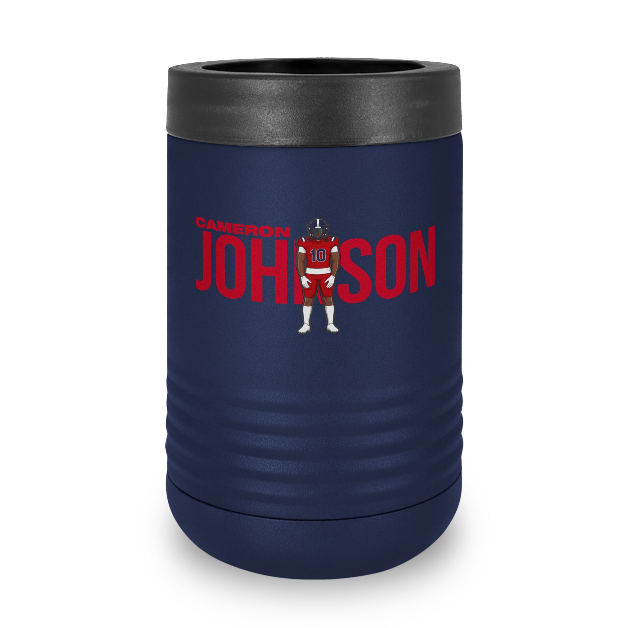 Stainless Can Cooler — character_player_name in Navy
