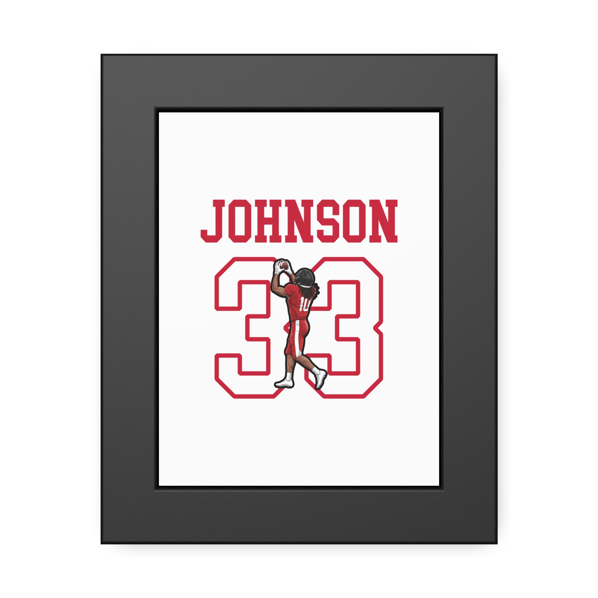Framed Poster — character_shirsey in Black