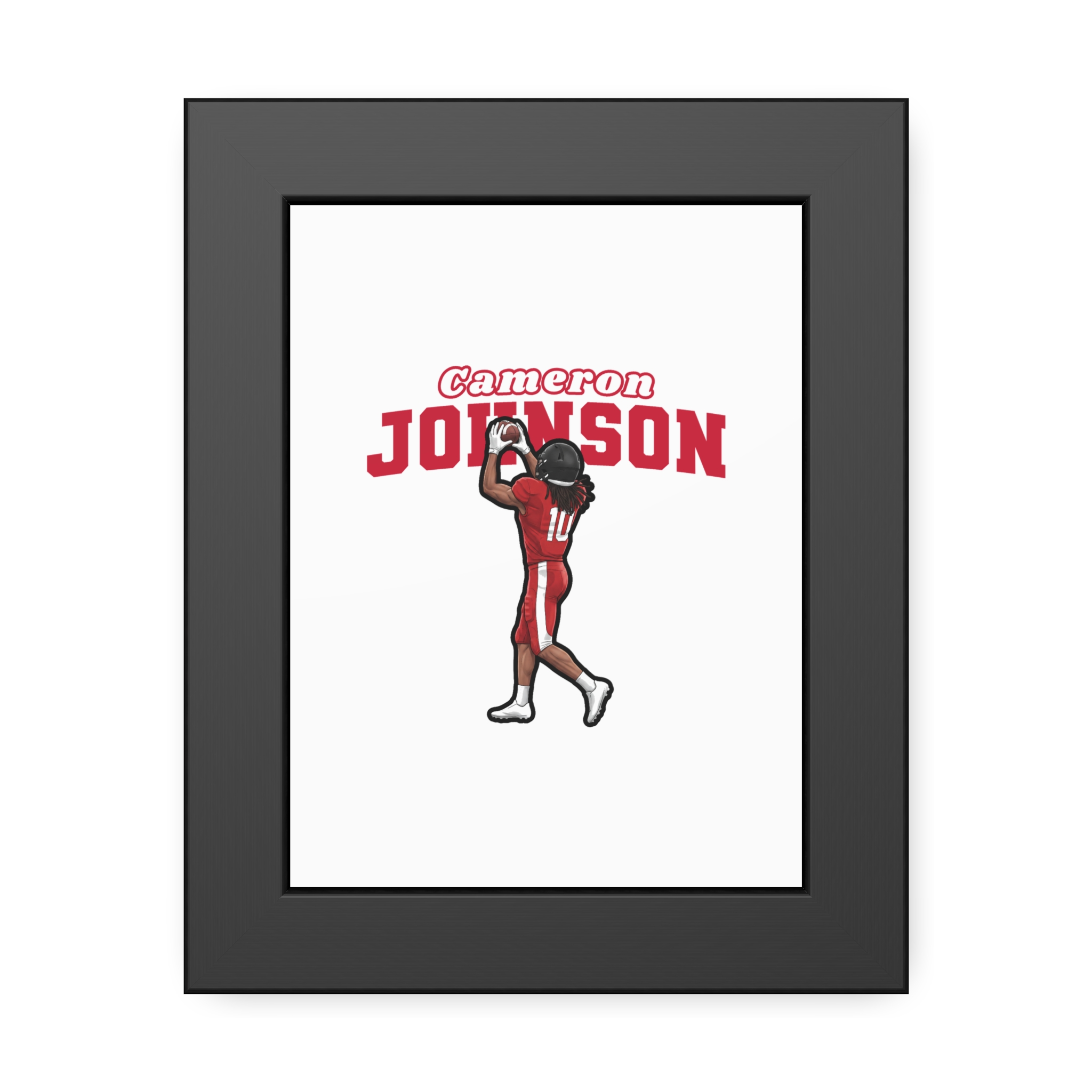 Framed Poster — character_name_arch in Black