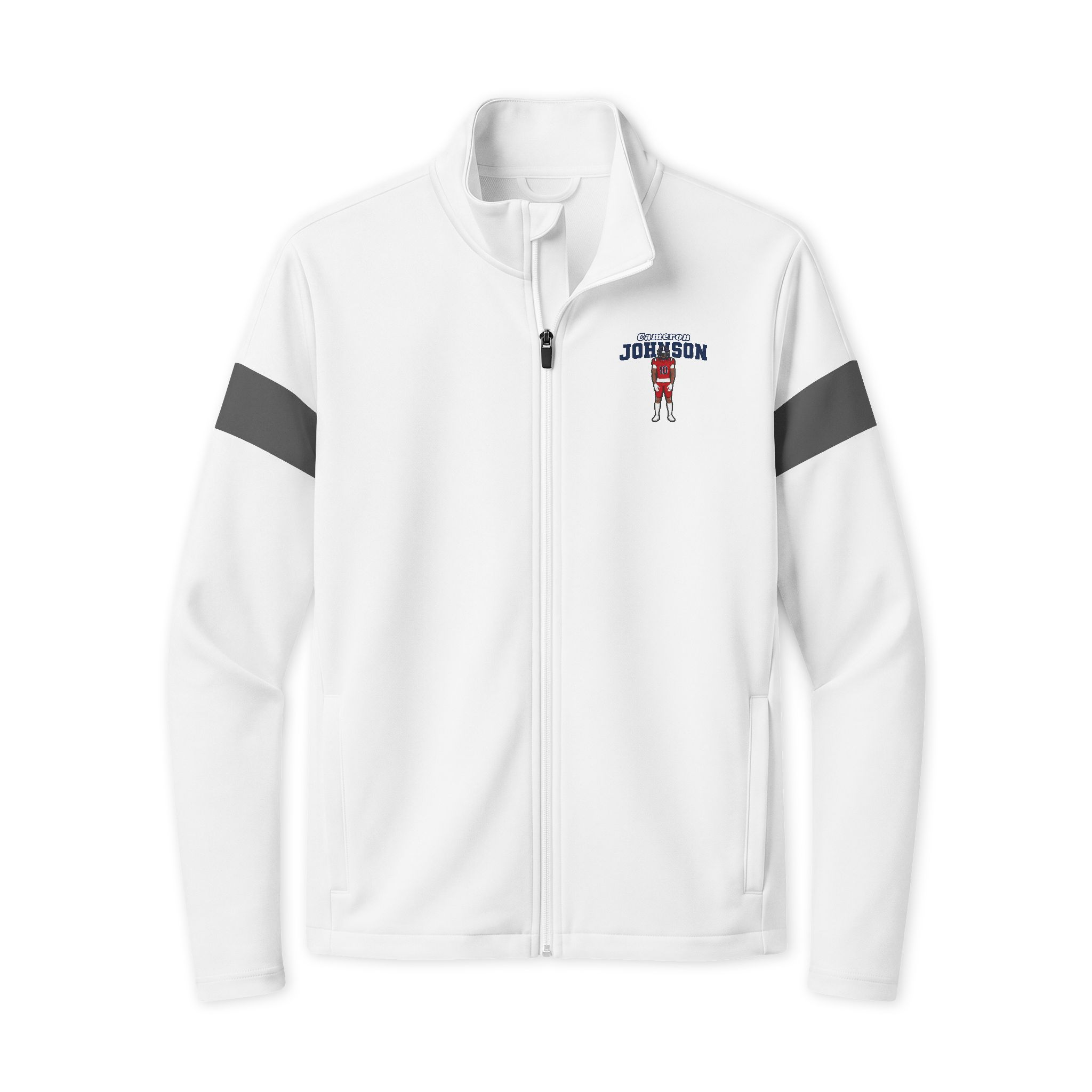 Travel Full-Zip Jacket — character_name_arch in White/ Iron Grey