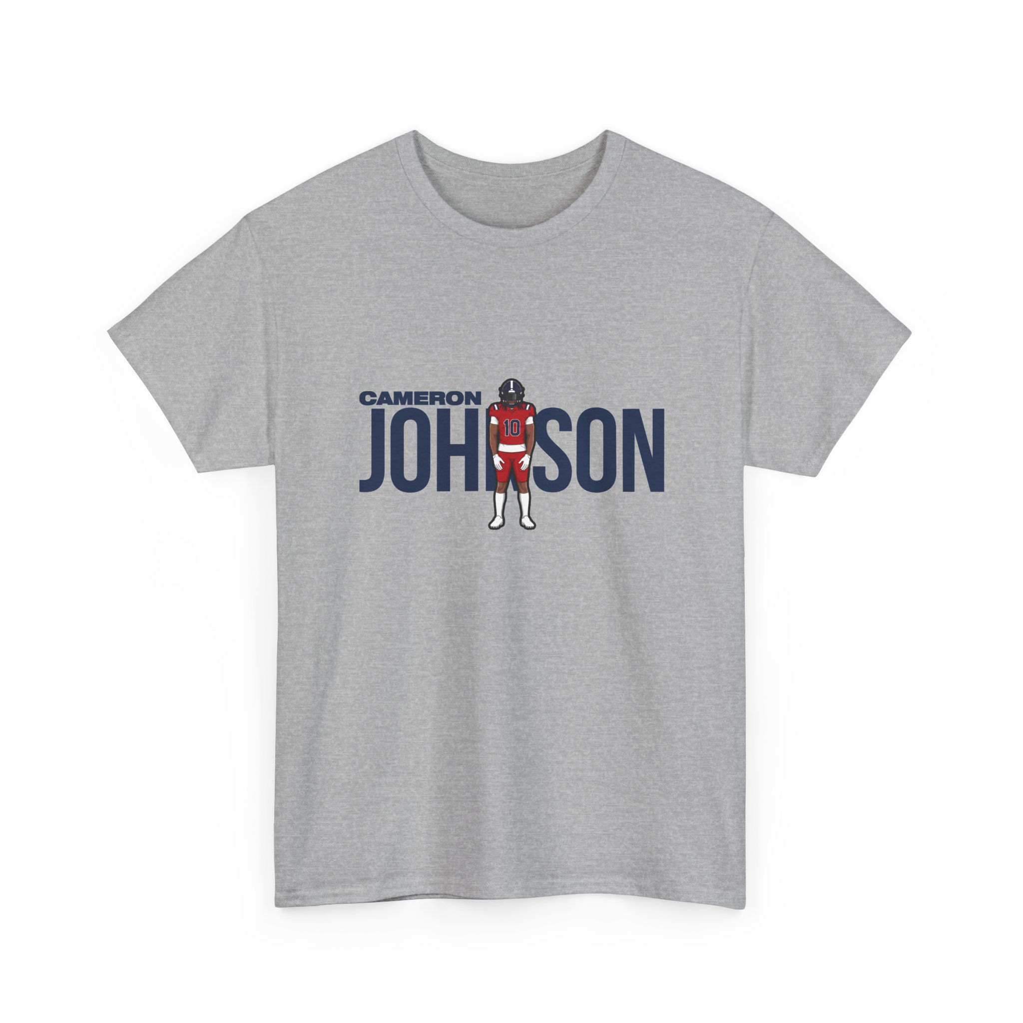 Tee — character_player_name in Grey