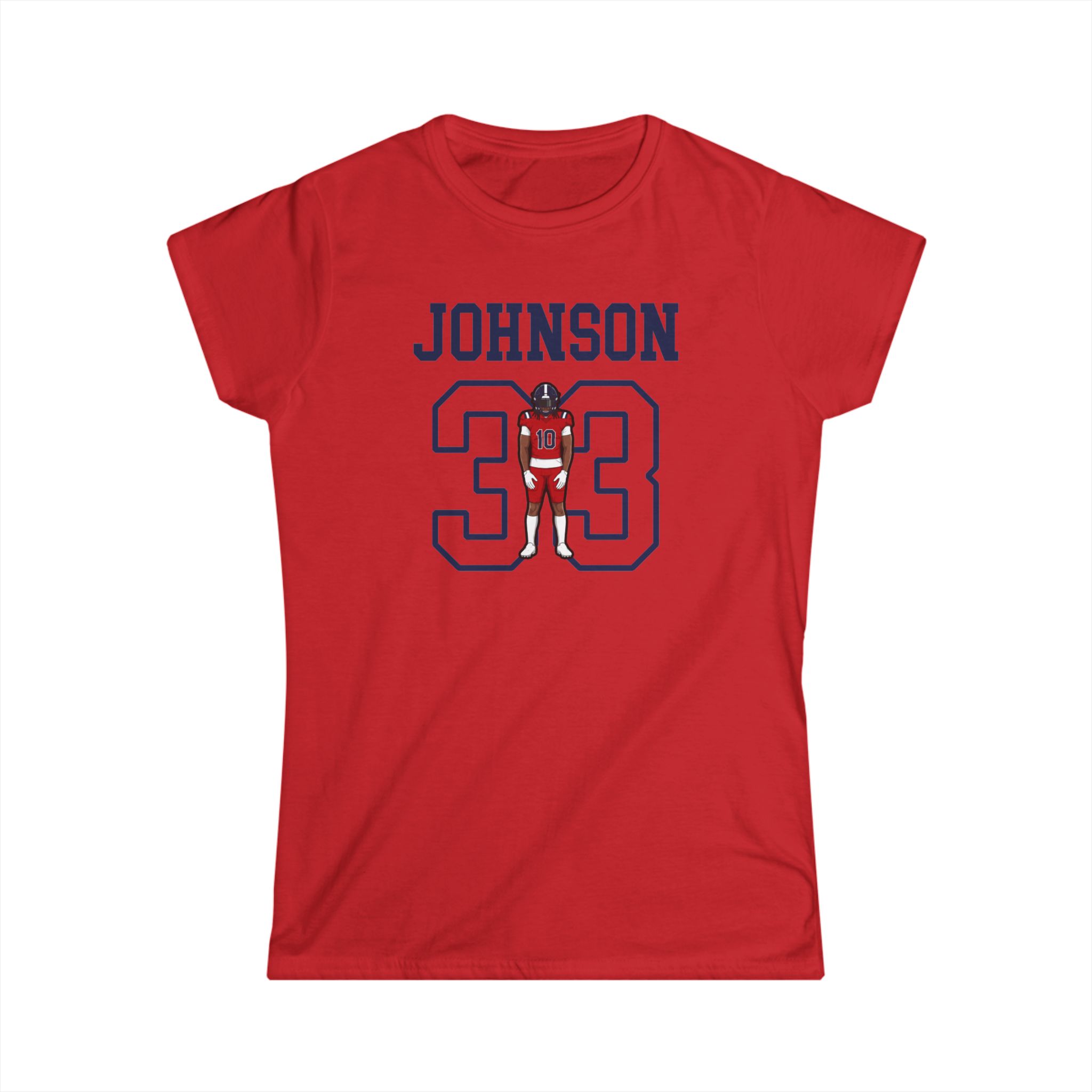 Women's Softstyle Tee — character_shirsey in Red