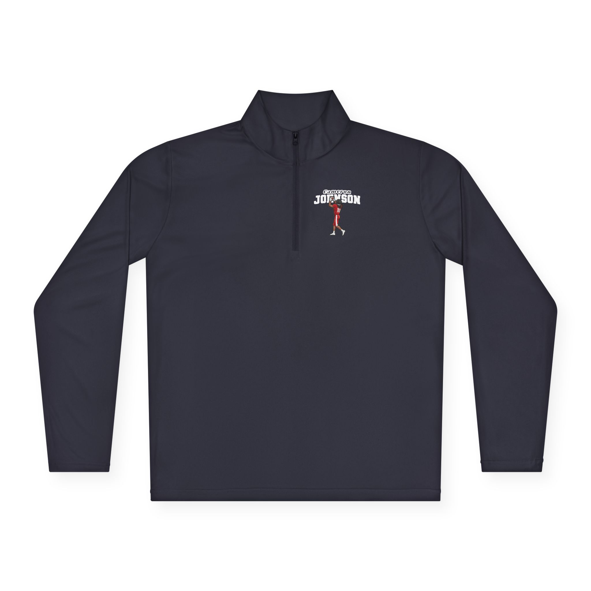 Q-Zip Pullover — character_name_arch in Navy