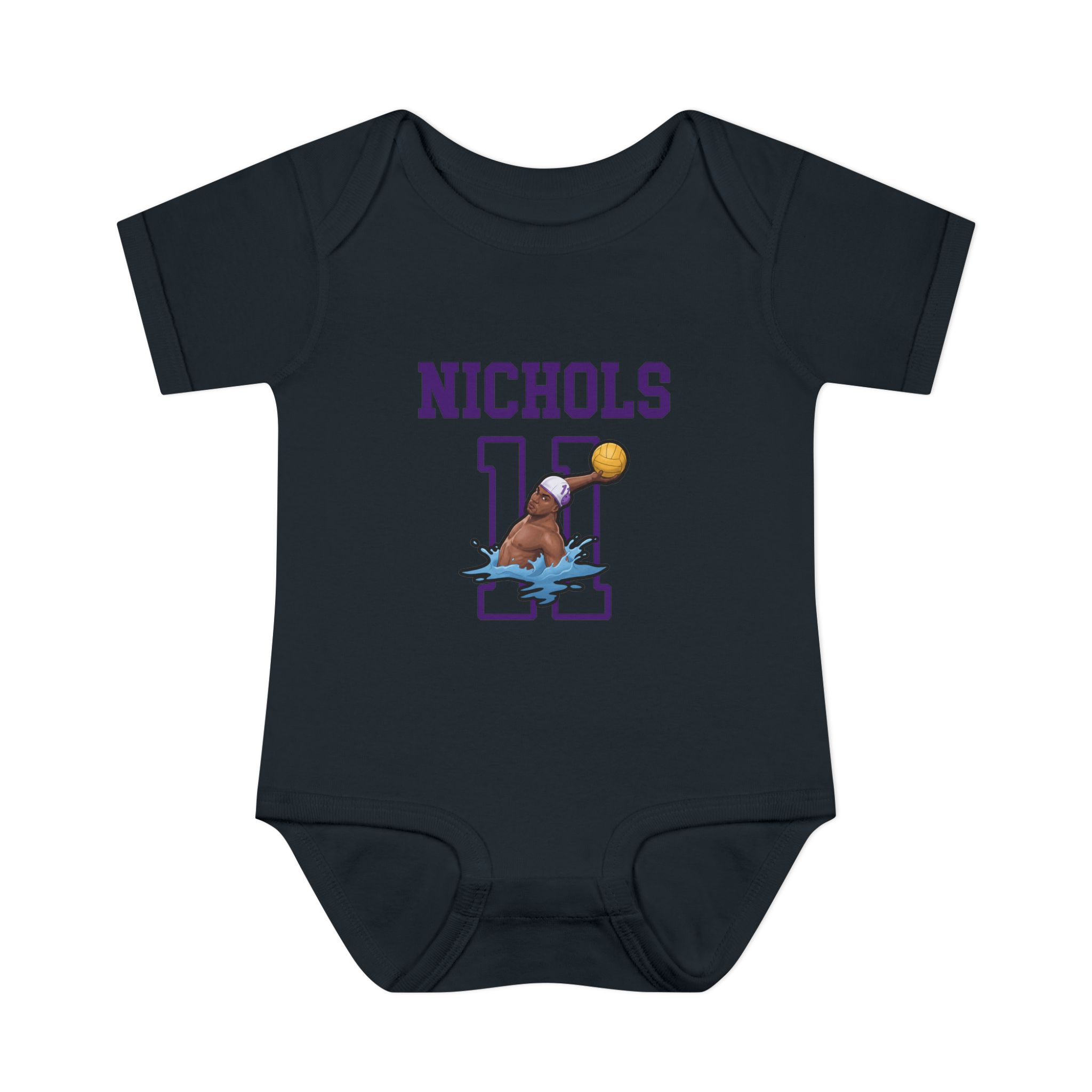 Baby Onesie — character_shirsey in Black