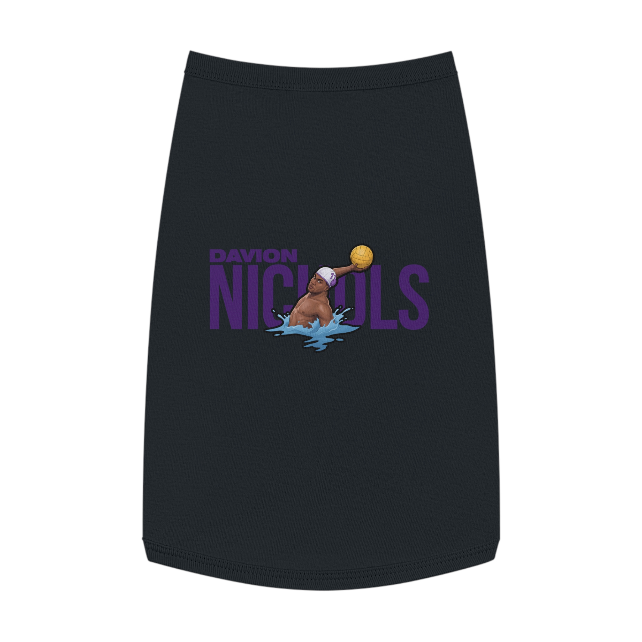 Pet Tank Top — character_player_name in Black