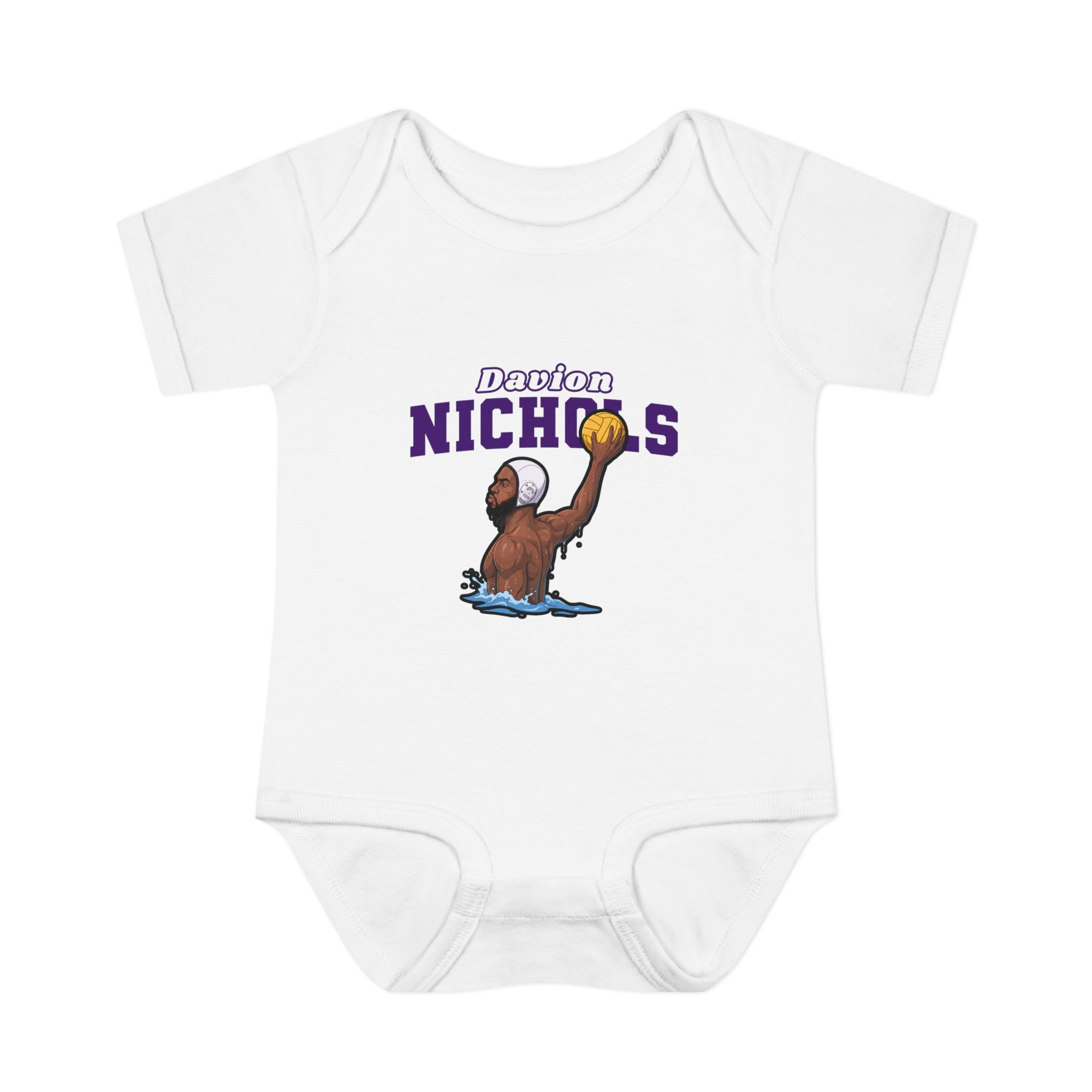 Baby Onesie — character_name_arch in White