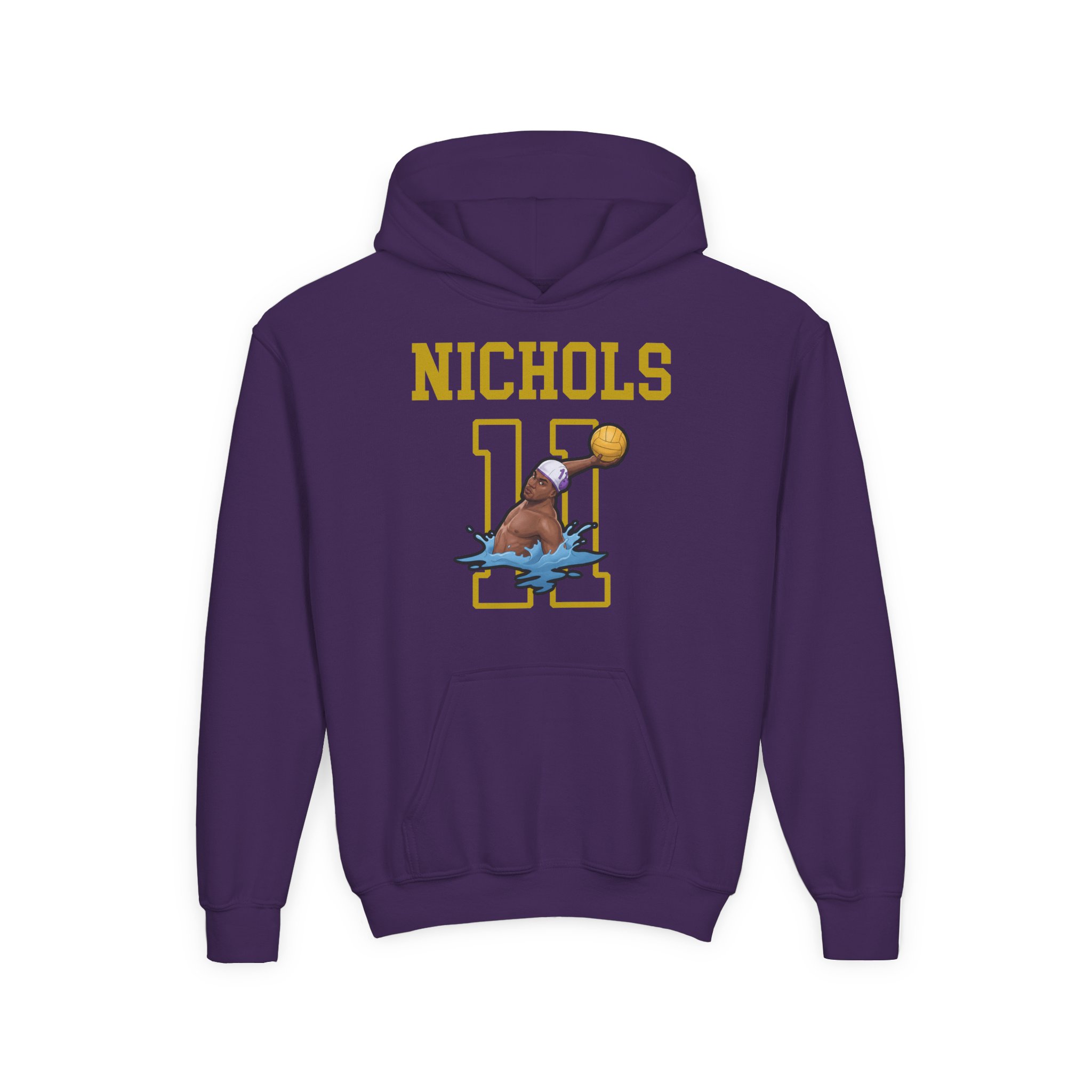 Youth Hoodie — character_shirsey in Purple