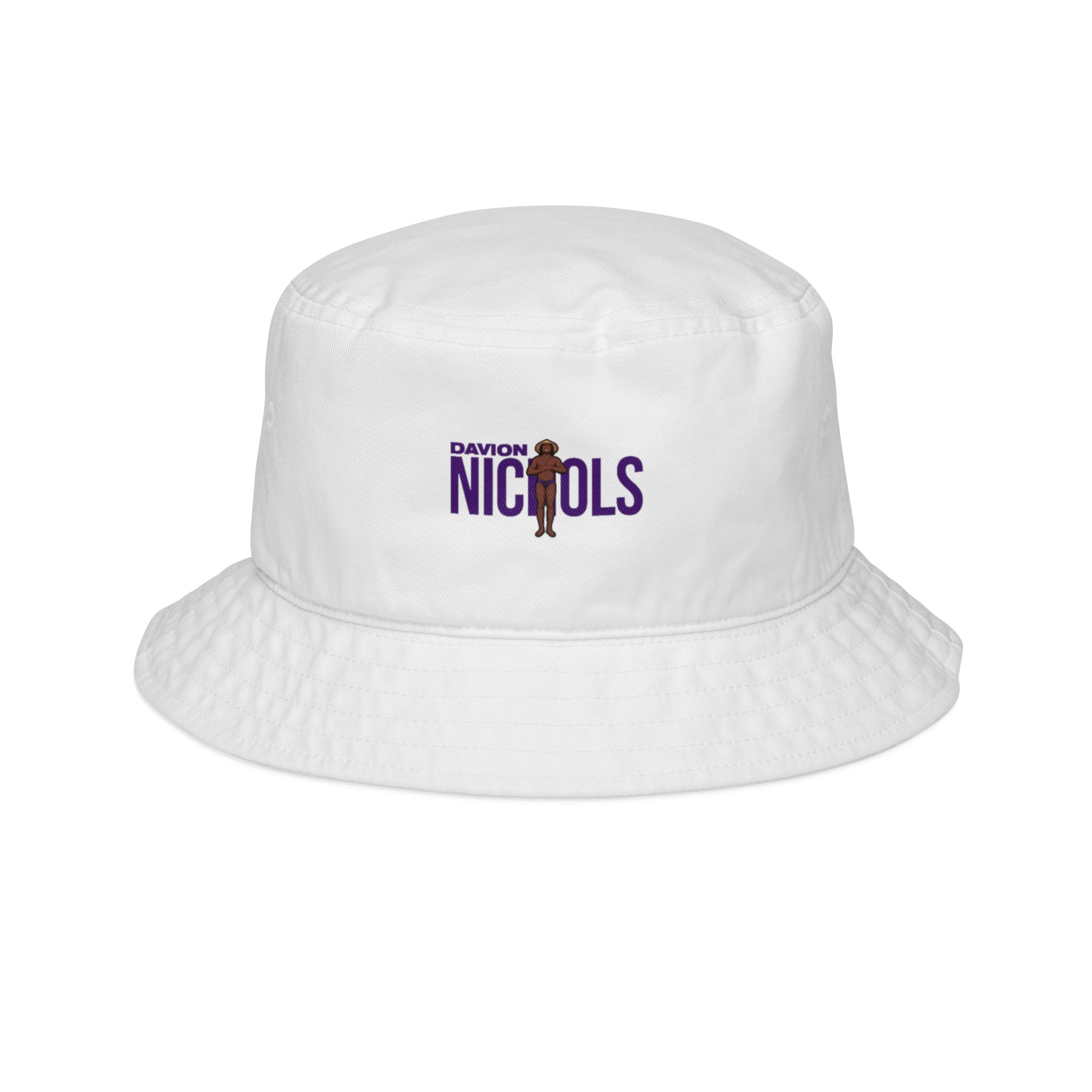 Bucket Hat — character_player_name in White