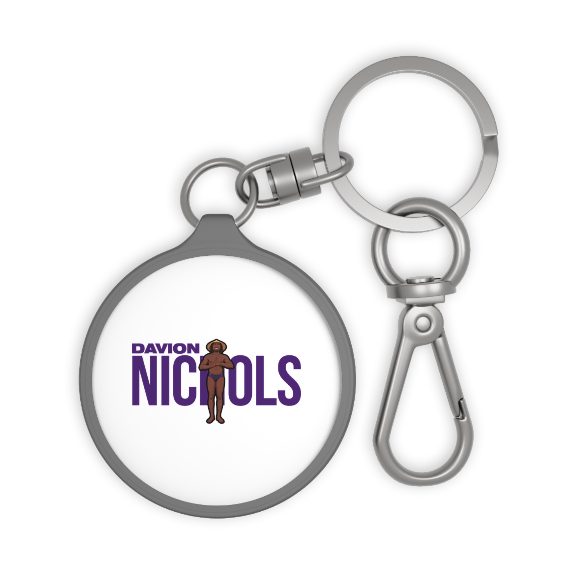 Keychain — character_player_name in Grey