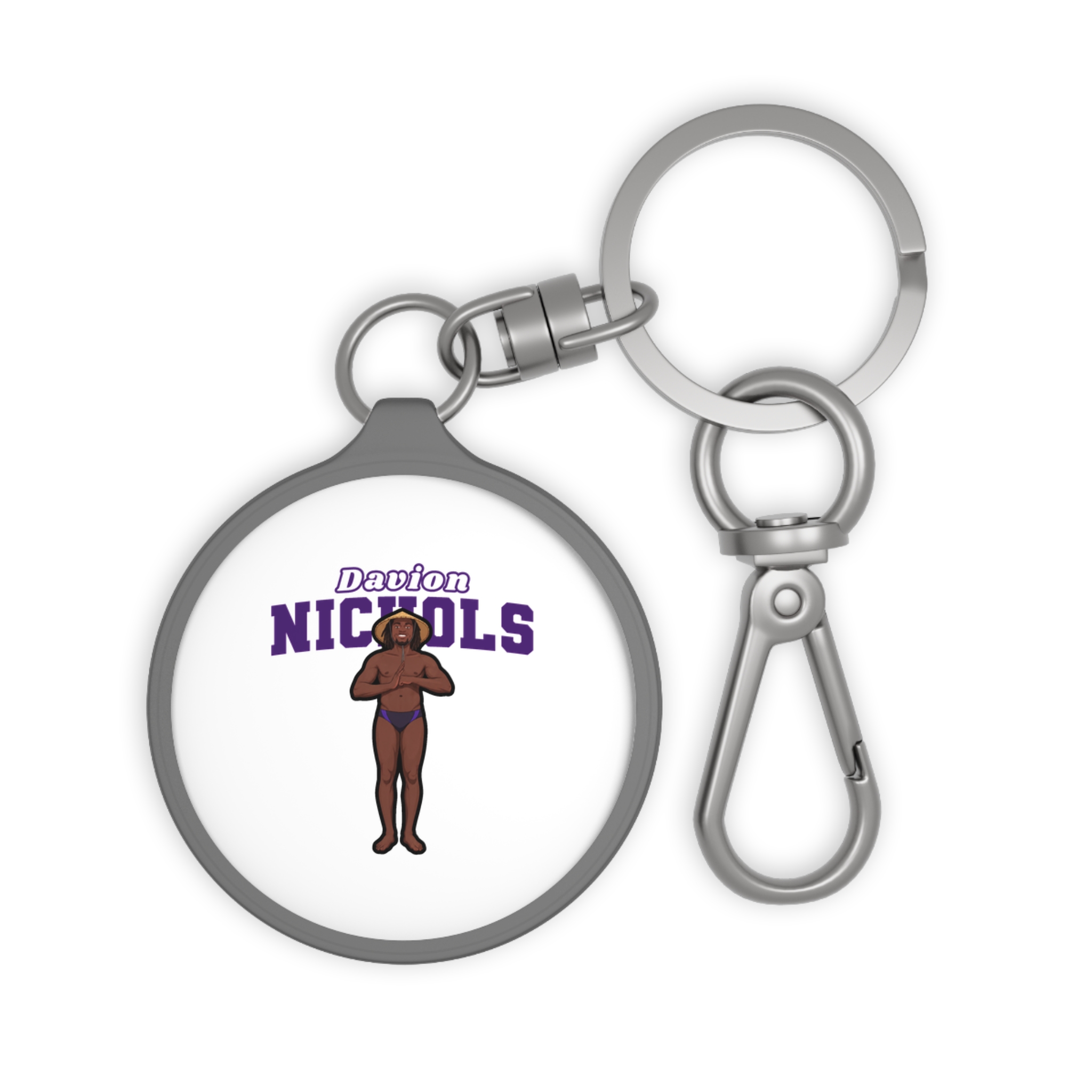 Keychain — character_name_arch in Grey
