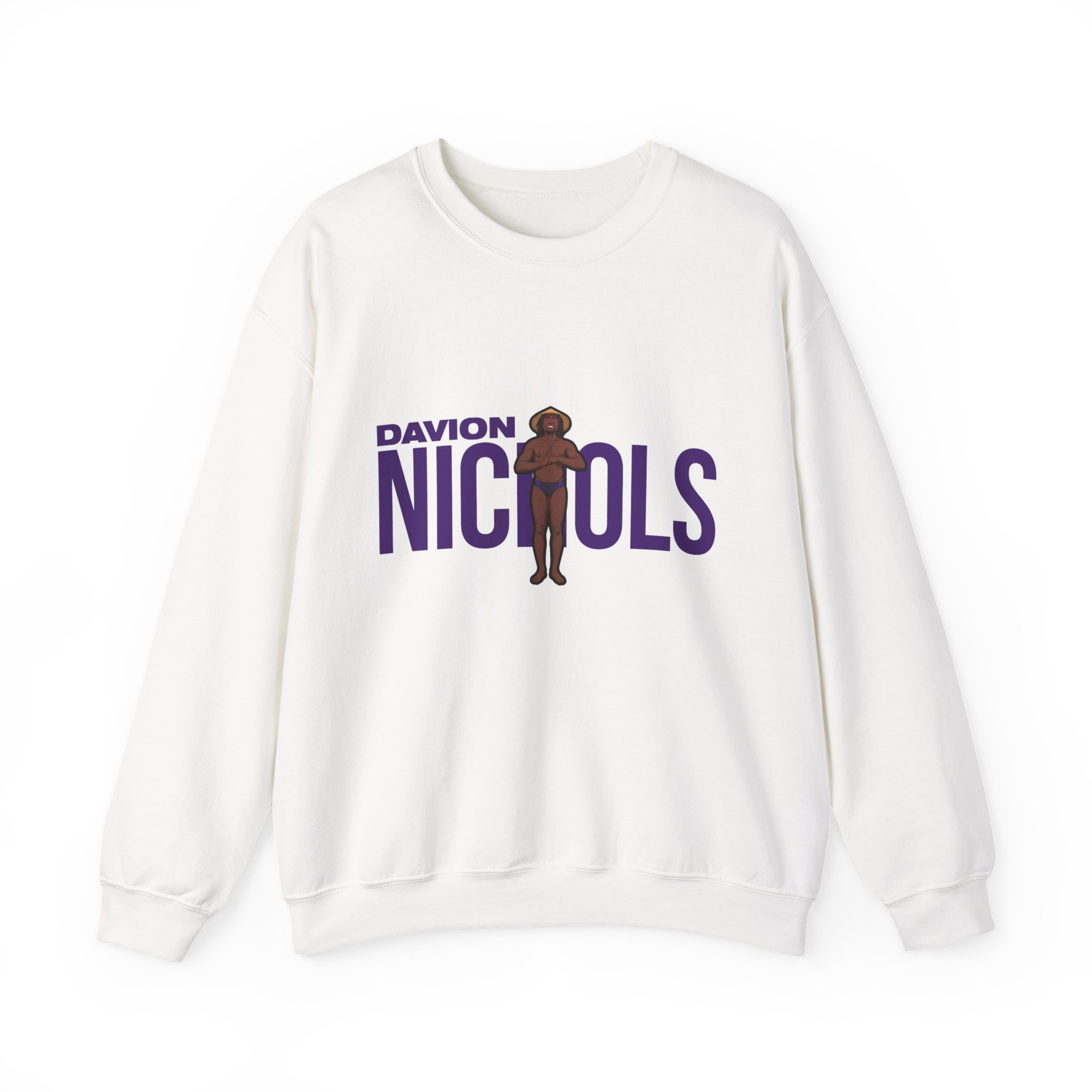Crewneck Sweatshirt — character_player_name in White