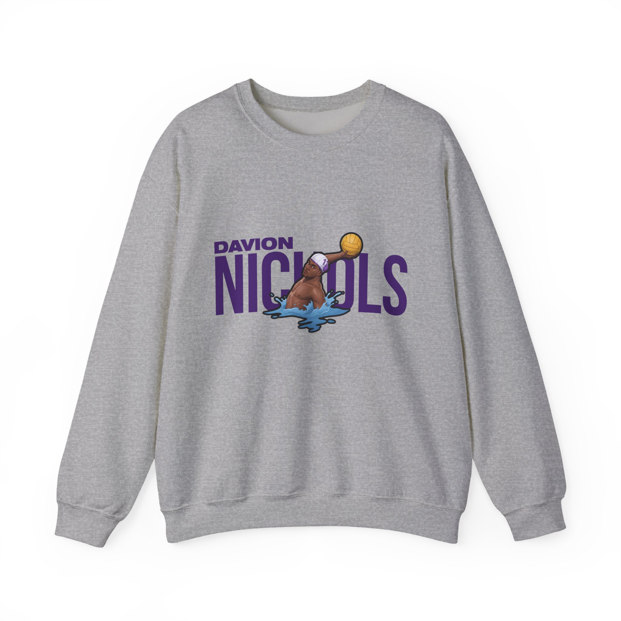 Crewneck Sweatshirt — character_player_name in Grey