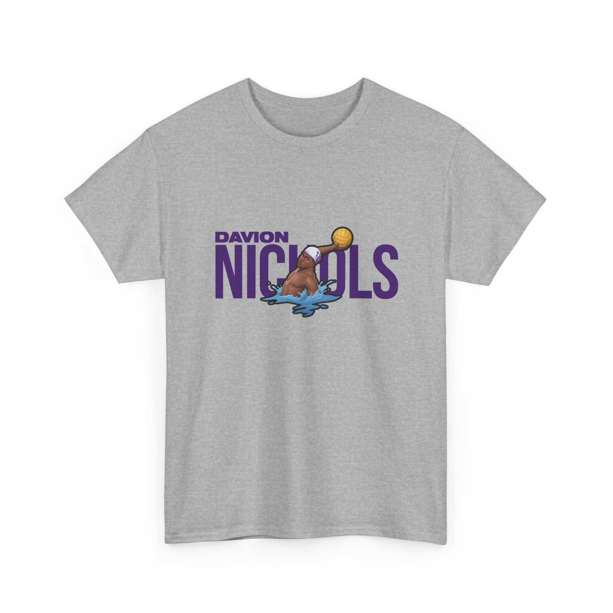 Tee — character_player_name in Grey