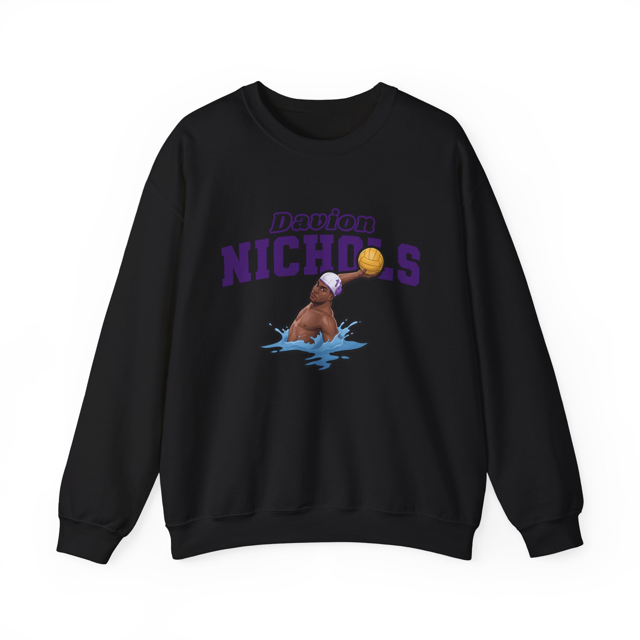 Crewneck Sweatshirt — character_name_arch in Black