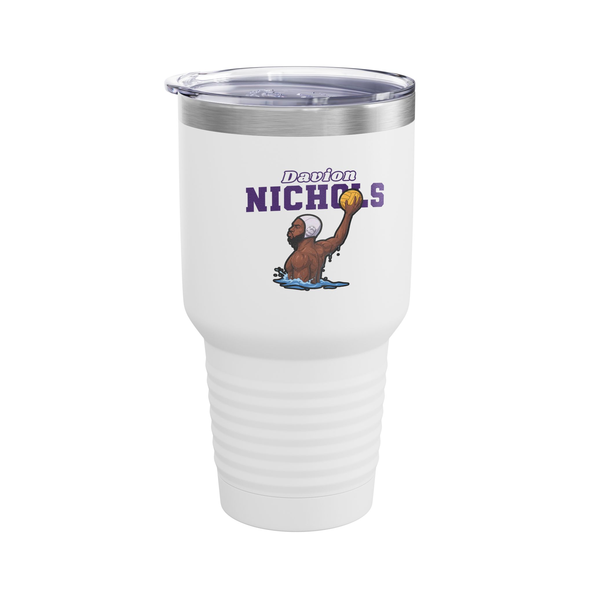 30oz Tumbler — character_name_arch in White