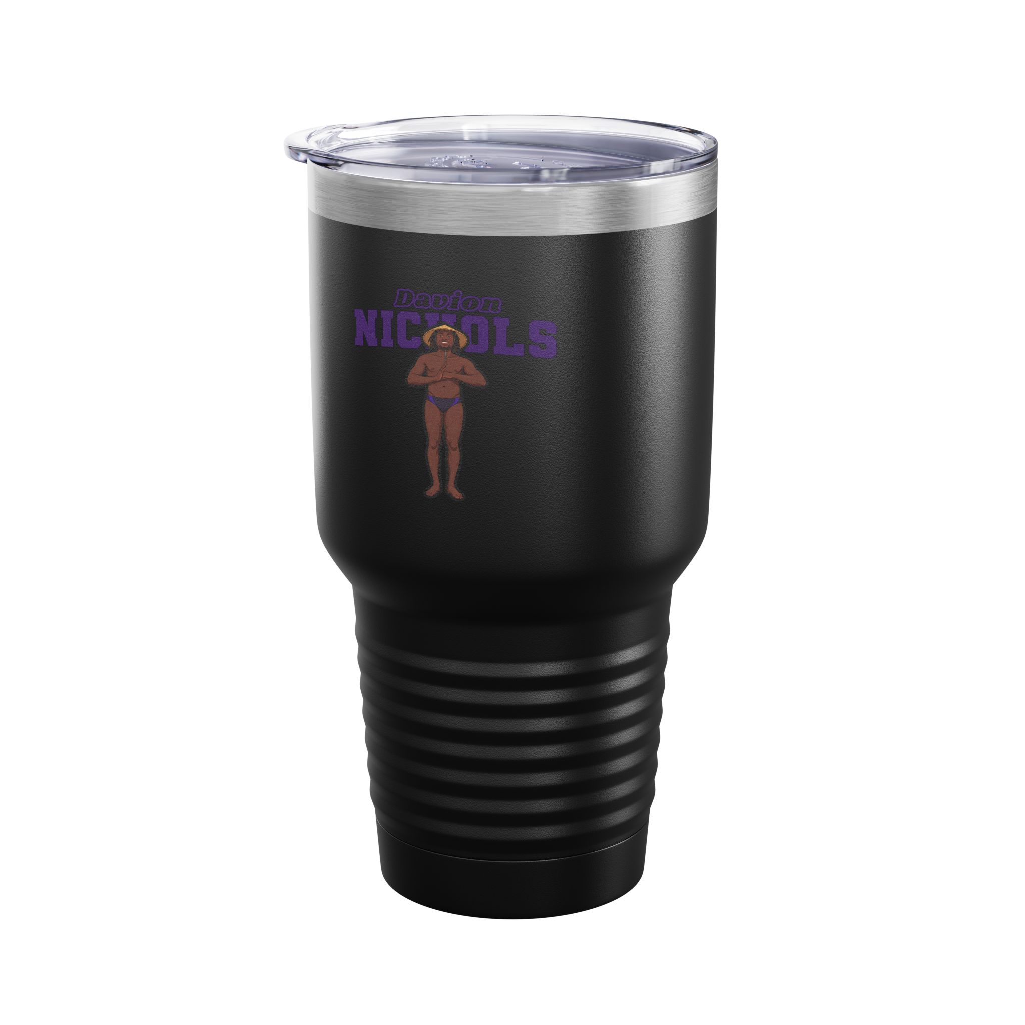 30oz Tumbler — character_name_arch in Black