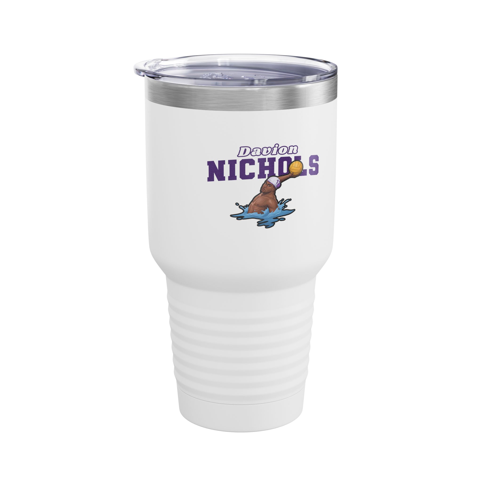 30oz Tumbler — character_name_arch in White