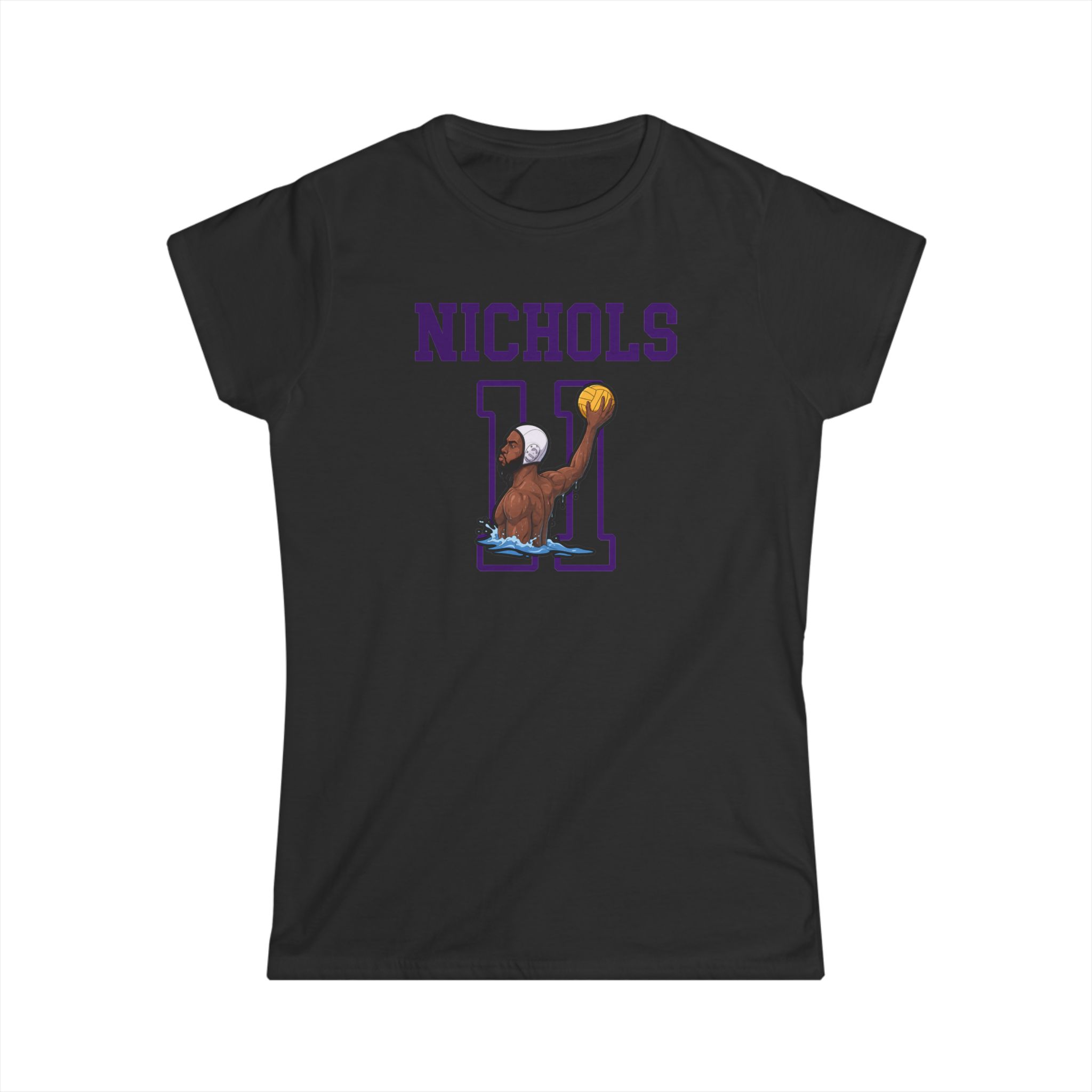 Women's Softstyle Tee — character_shirsey in Black