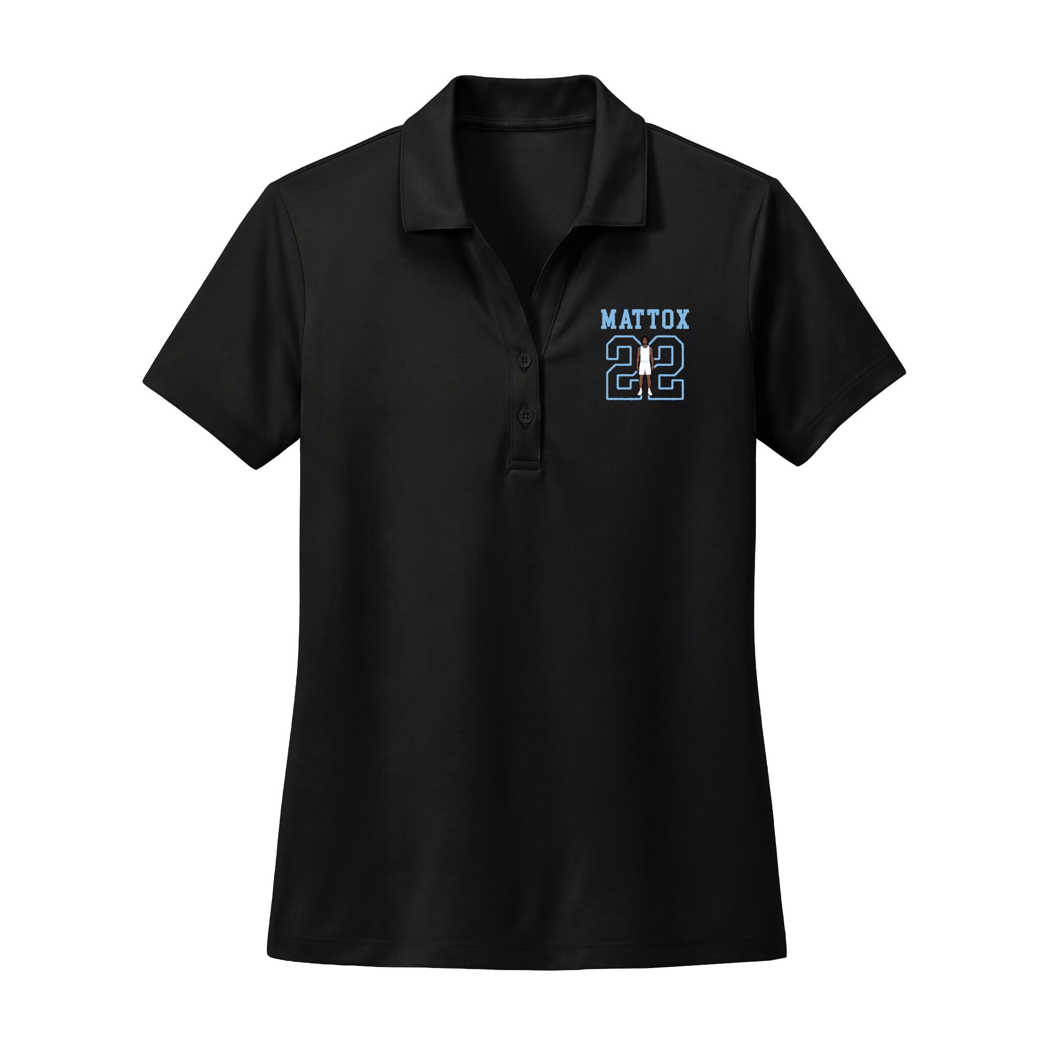 Women's Polo — character_shirsey in Black