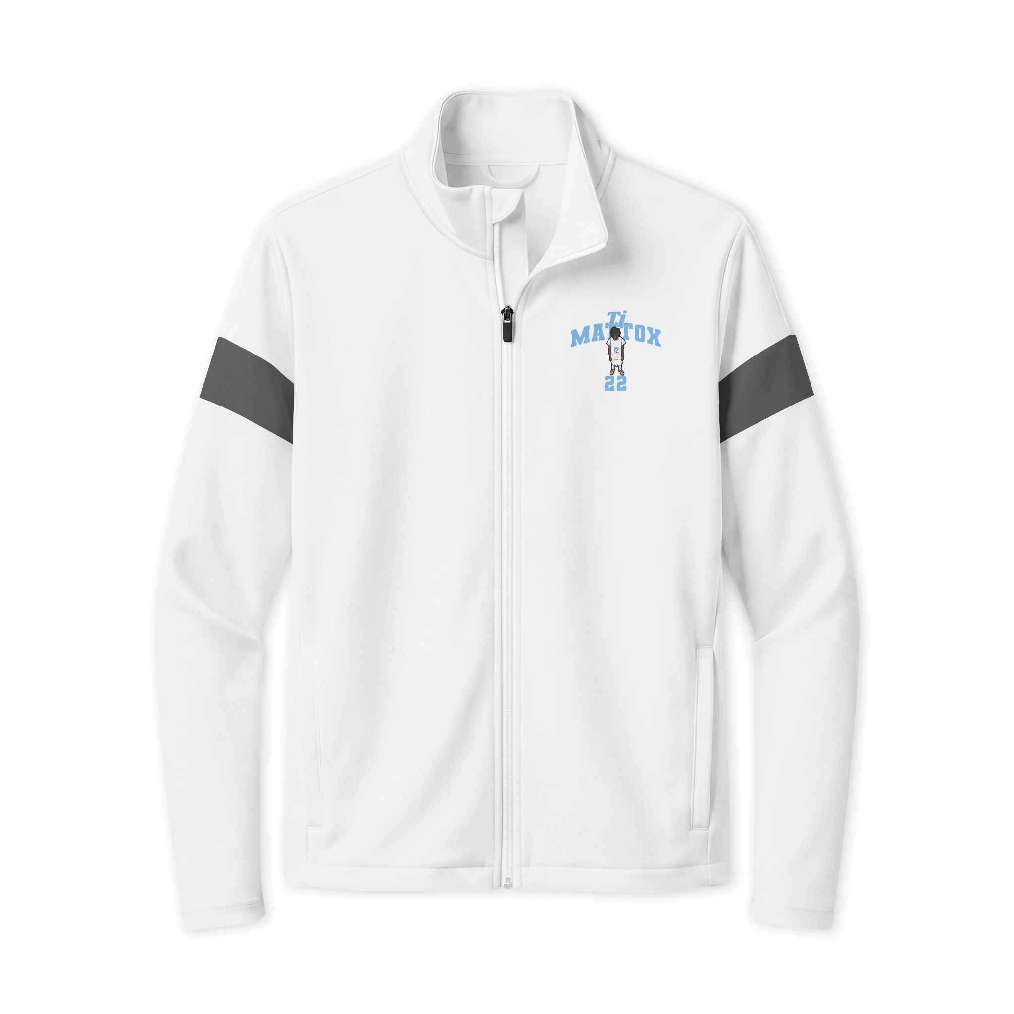 Travel Full-Zip Jacket — character_signature_arch in White/ Iron Grey