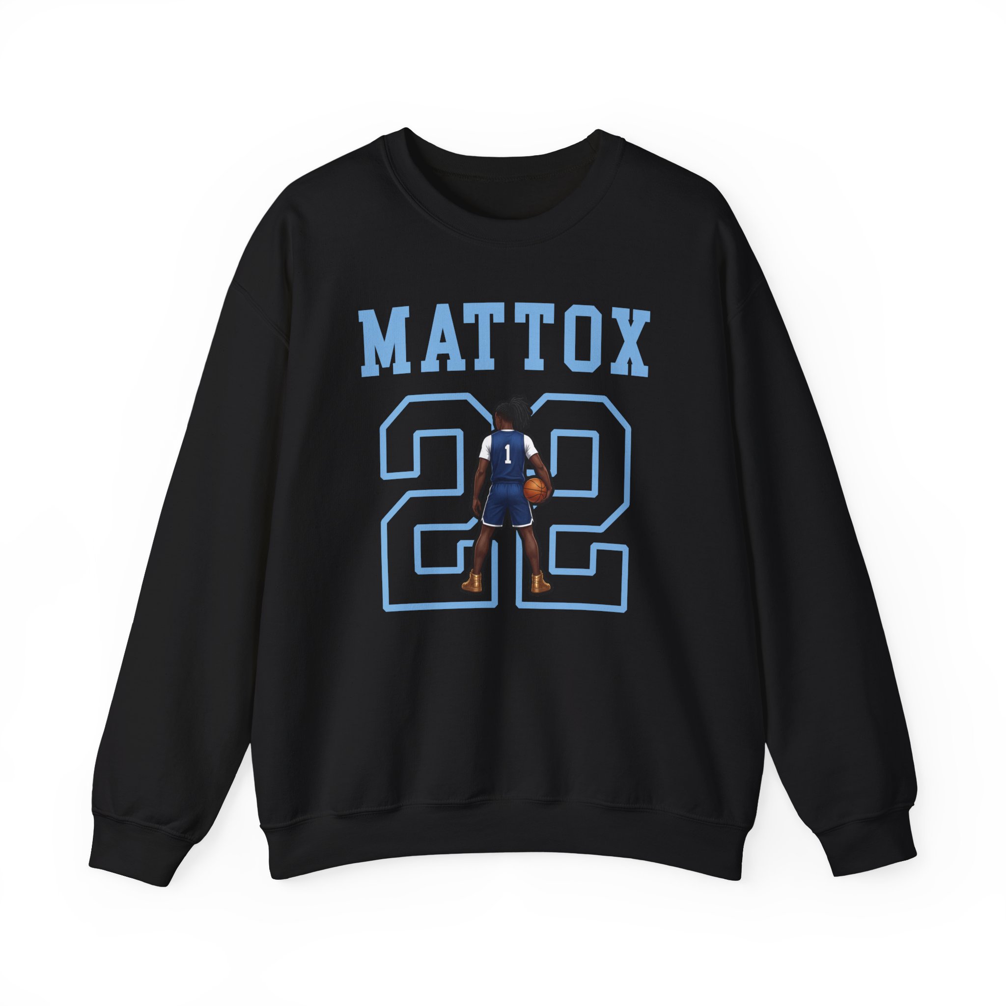 Crewneck Sweatshirt — character_shirsey in Black