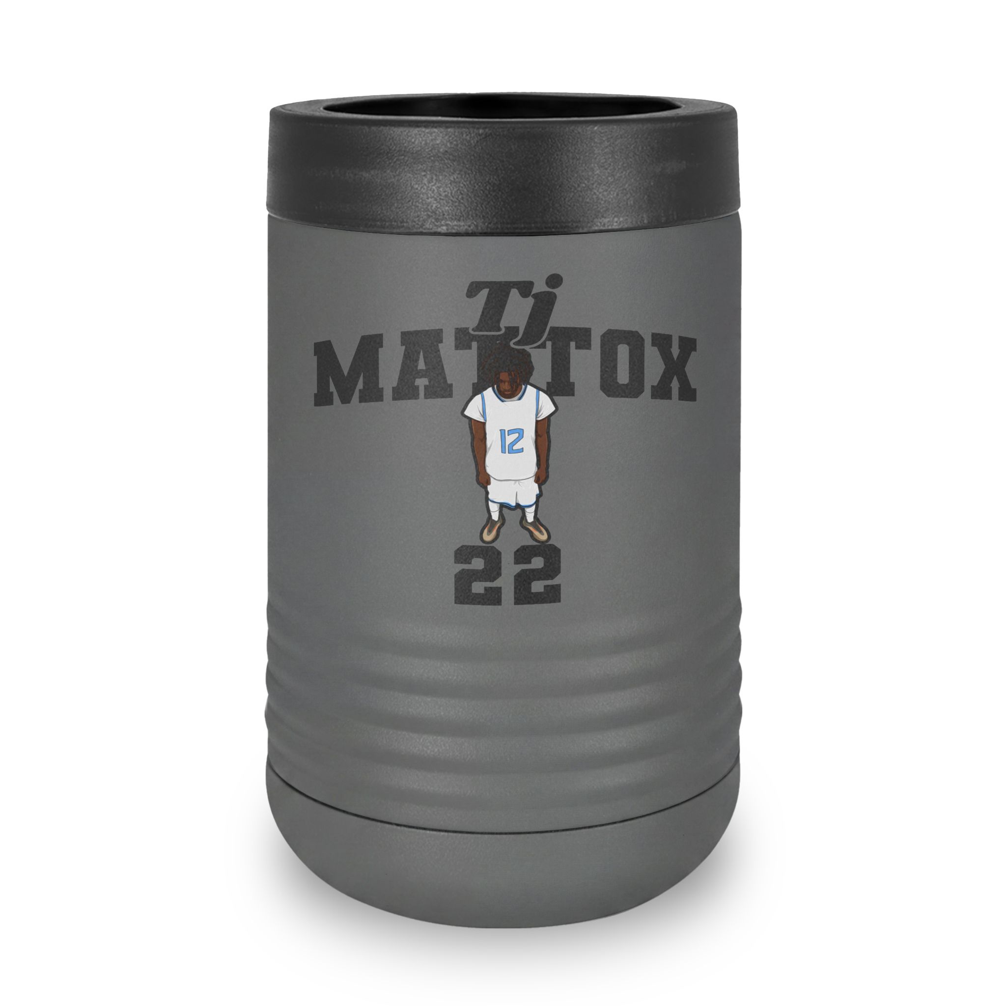 Stainless Can Cooler — character_signature_arch in Grey