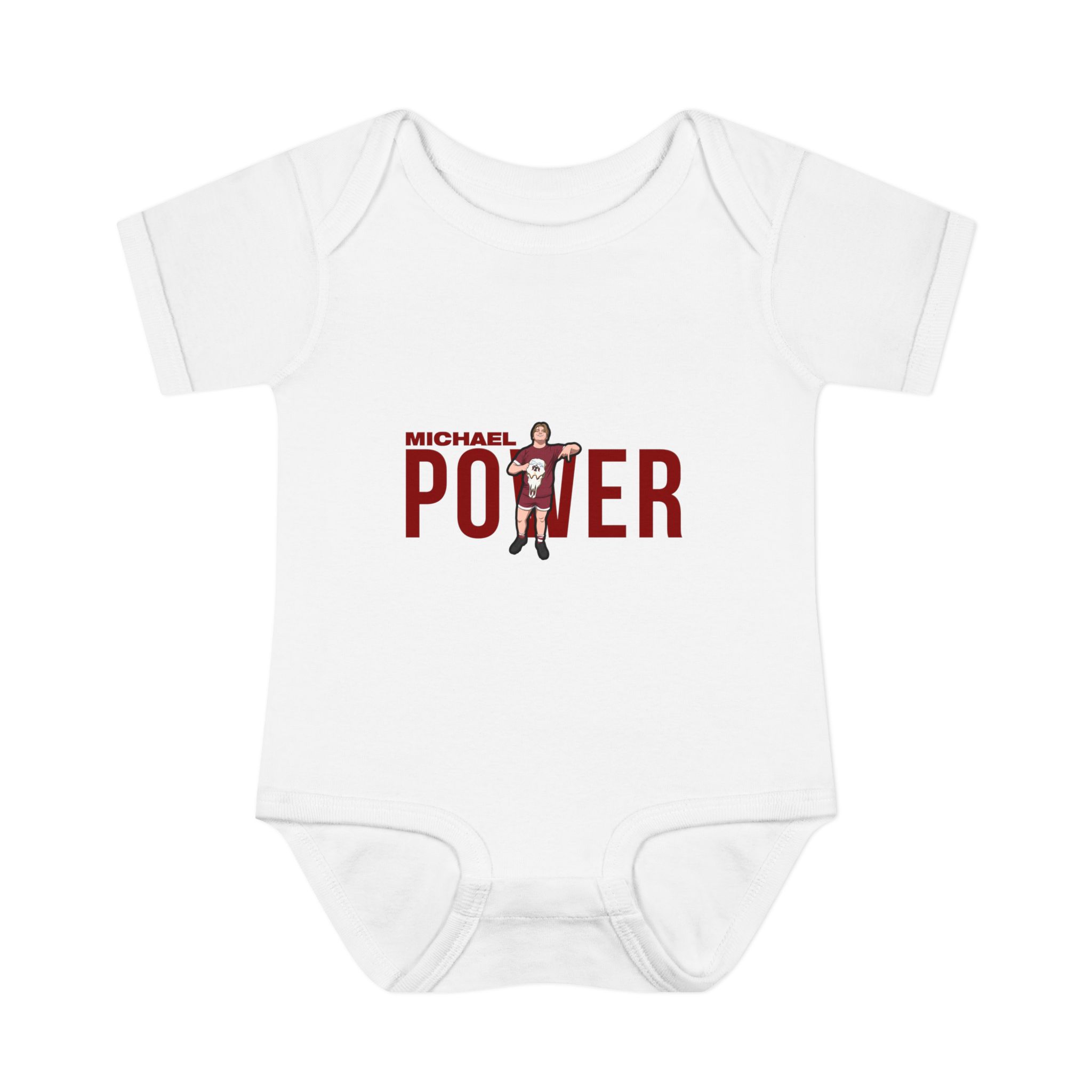 Baby Onesie — character_player_name in White
