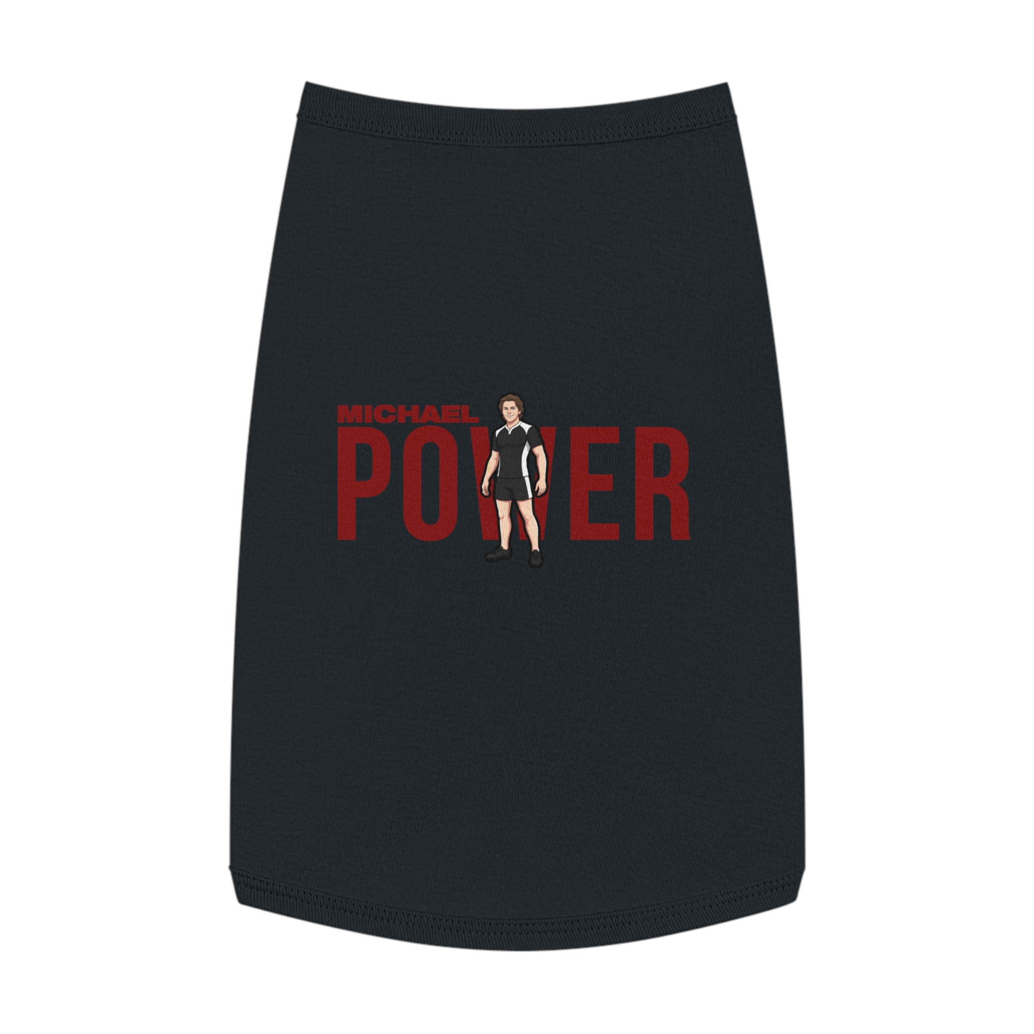Pet Tank Top — character_player_name in Black