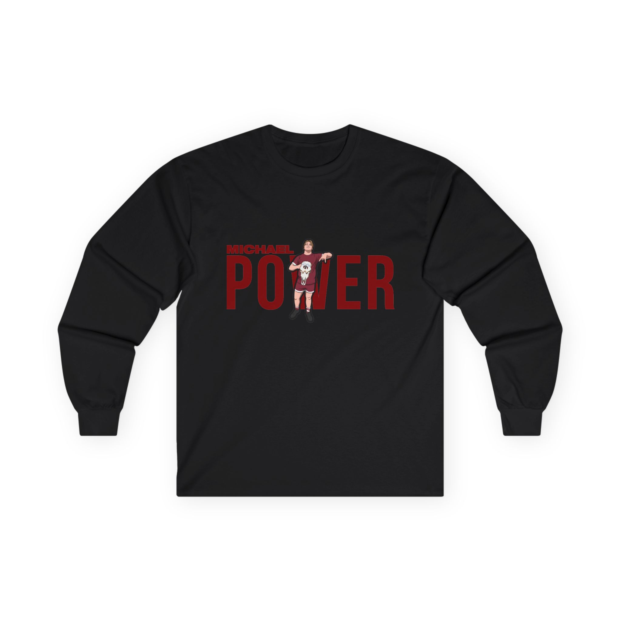 Long Sleeve Tee — character_player_name in Black