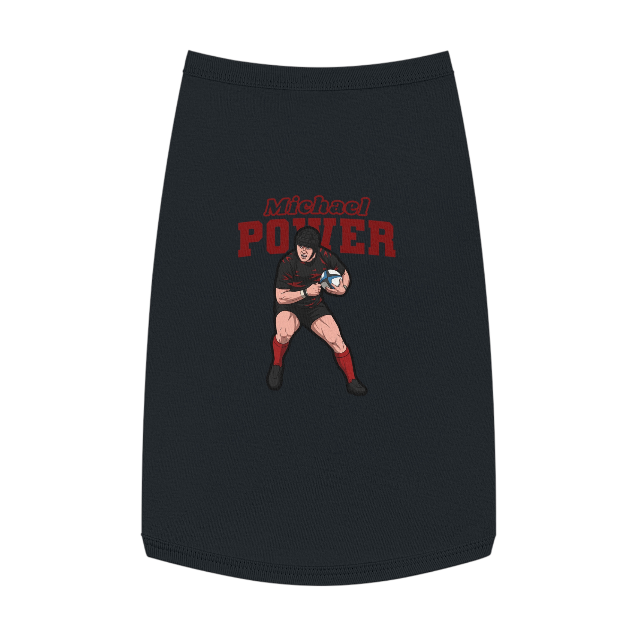 Pet Tank Top — character_name_arch in Black