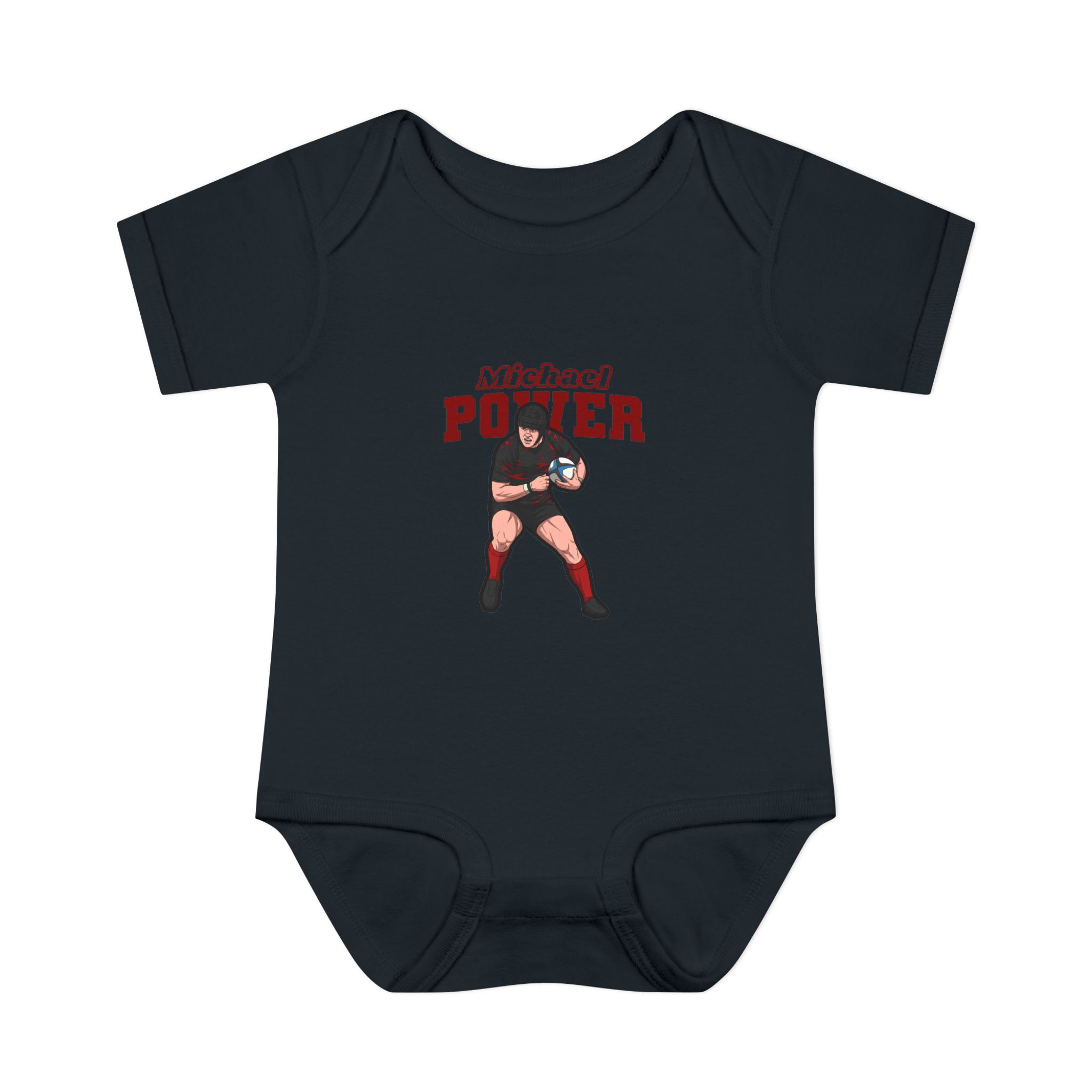 Baby Onesie — character_name_arch in Black